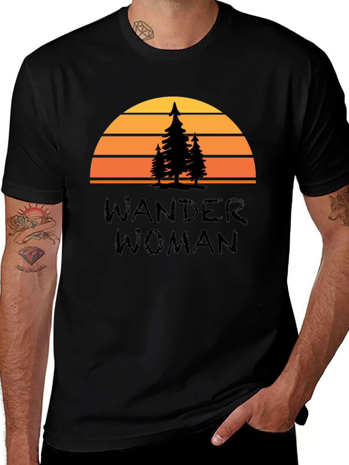 Wander Woman Graphic T-Shirt Nature Lover Tee