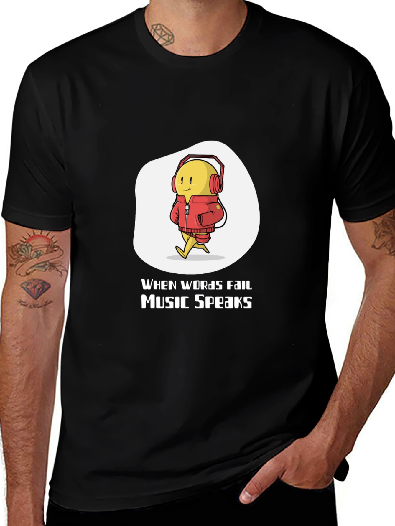 Variant 6 of Music Speaks T-Shirt