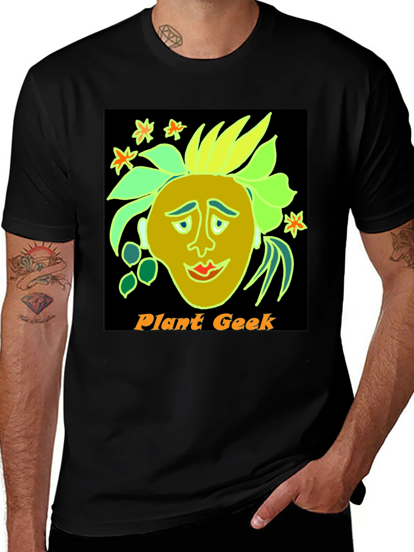 Variant 2 of Plant Geek Graphic T-Shirt - Quirky Botanical Tee