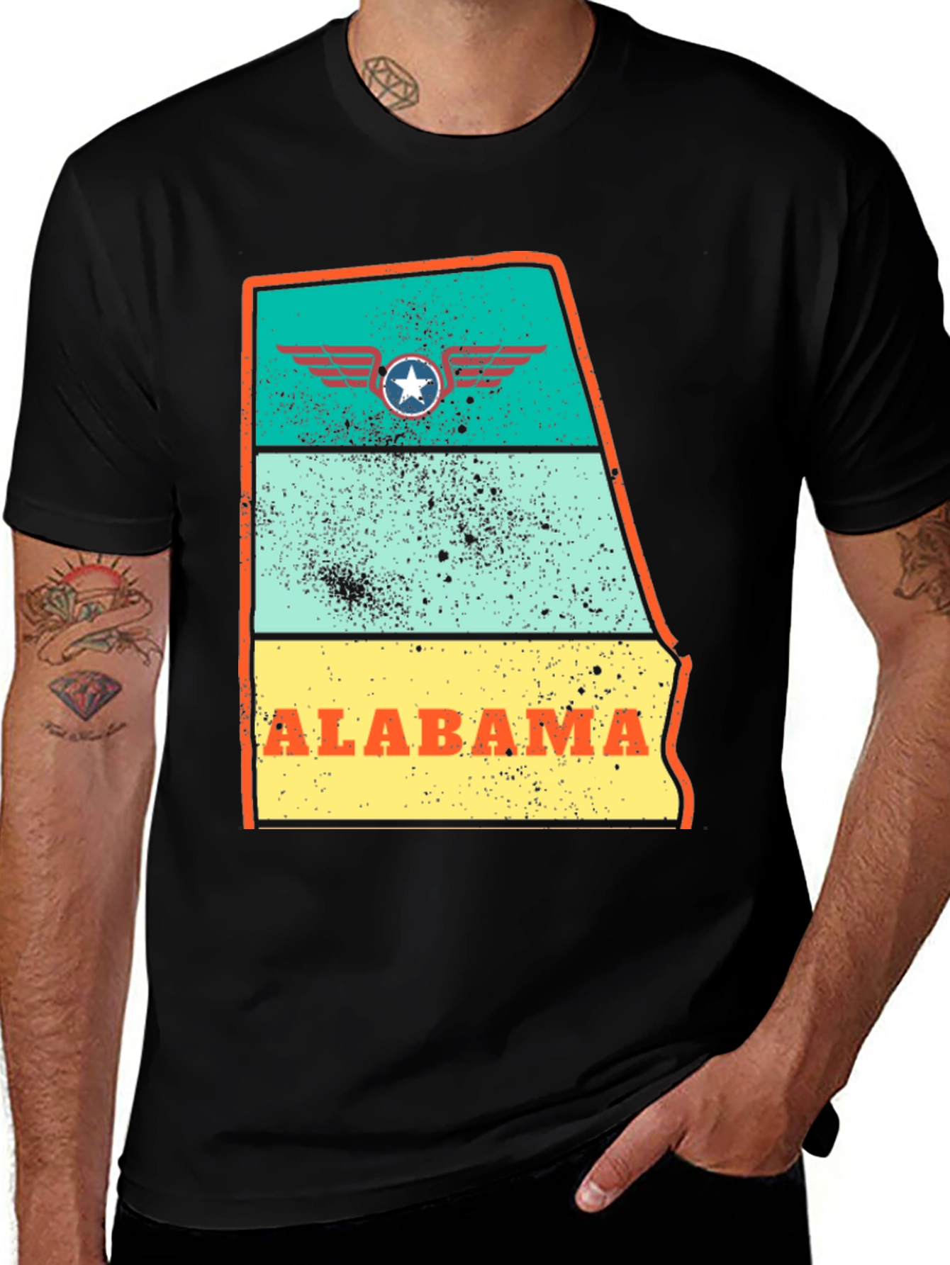 Alabama Graphic Tee - Vintage State Pride T-Shirt