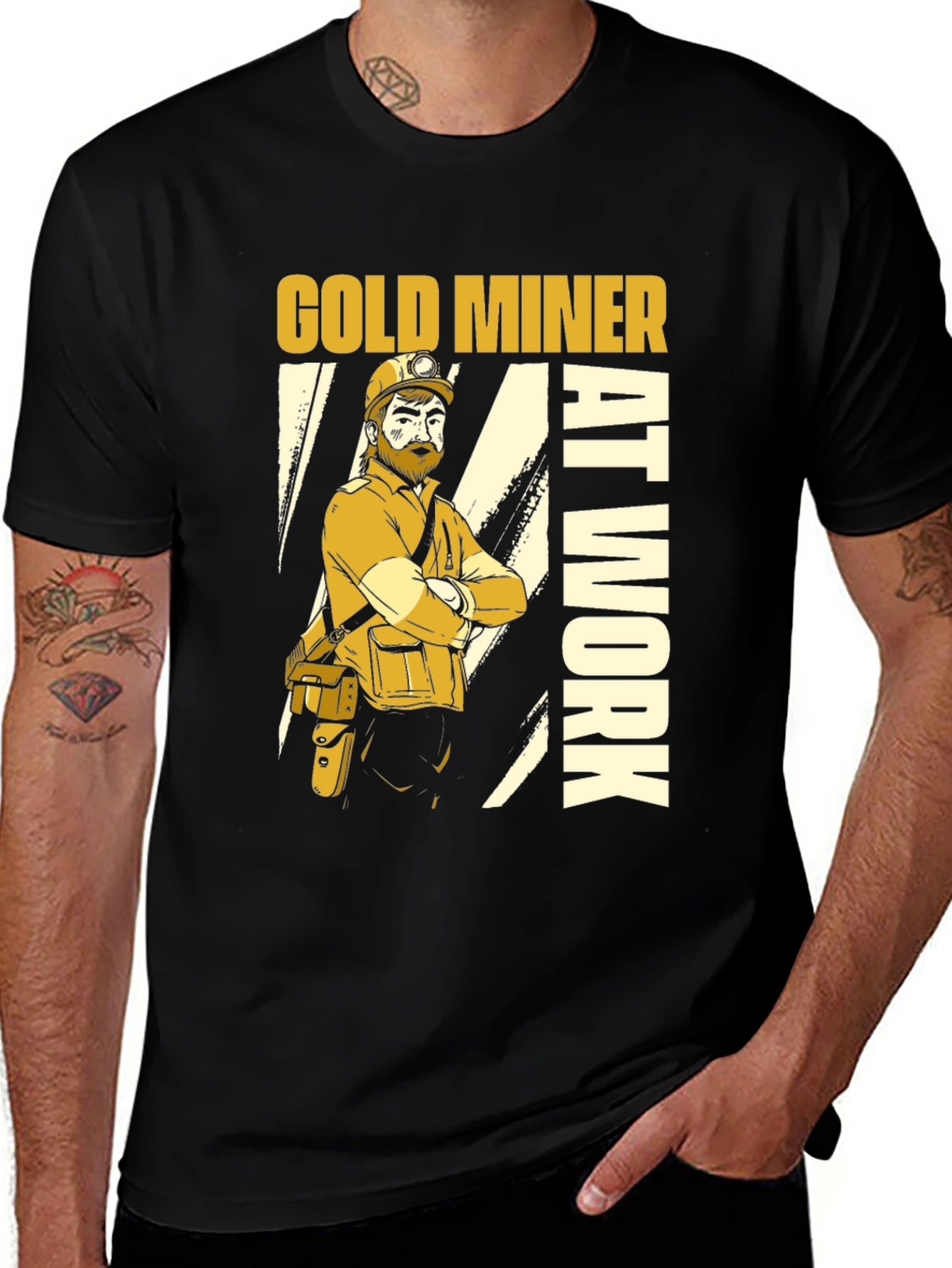 Gold Miner T-Shirt -  At Work Design