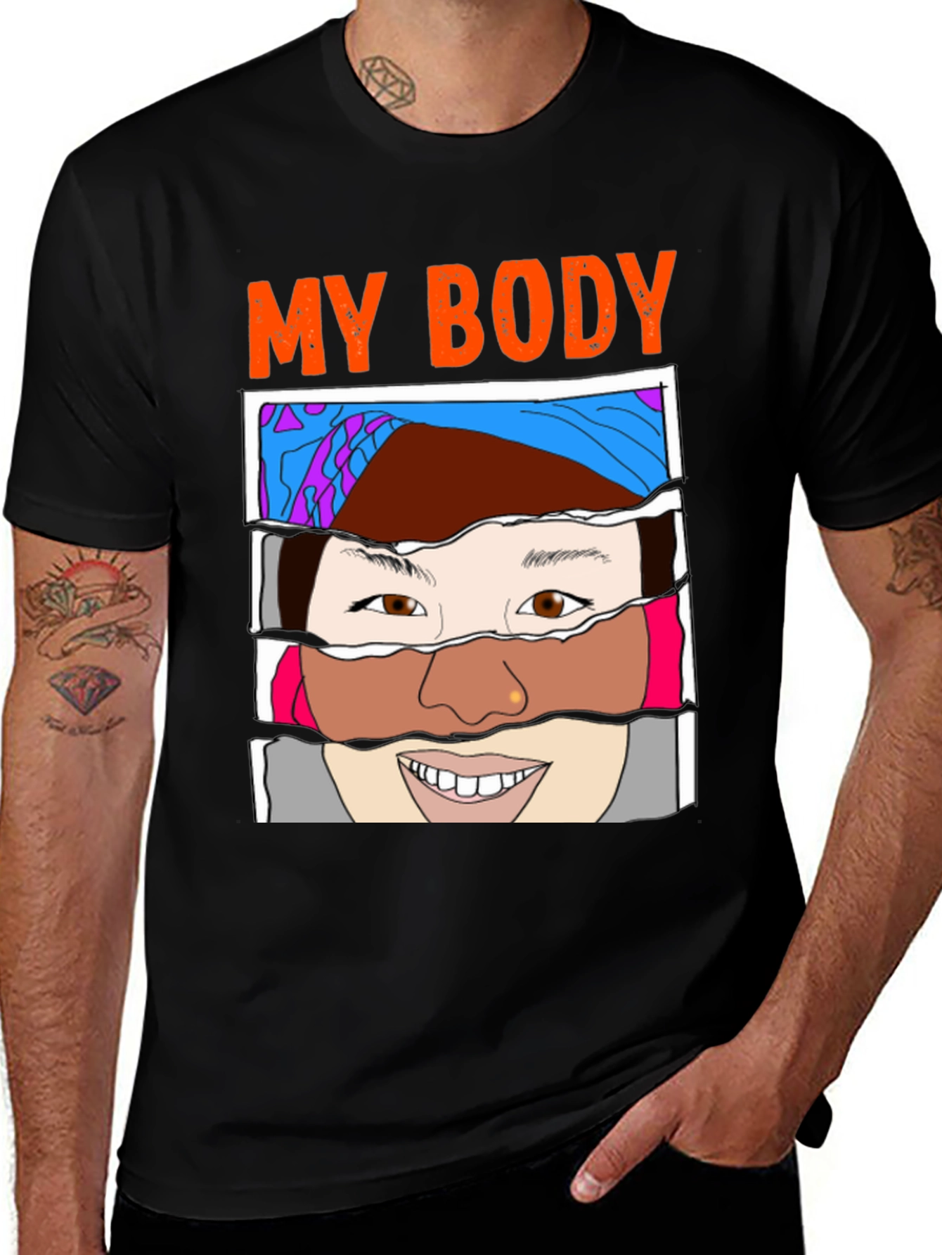Variant 13 of My Body T-Shirt: Empowering Graphic Tee