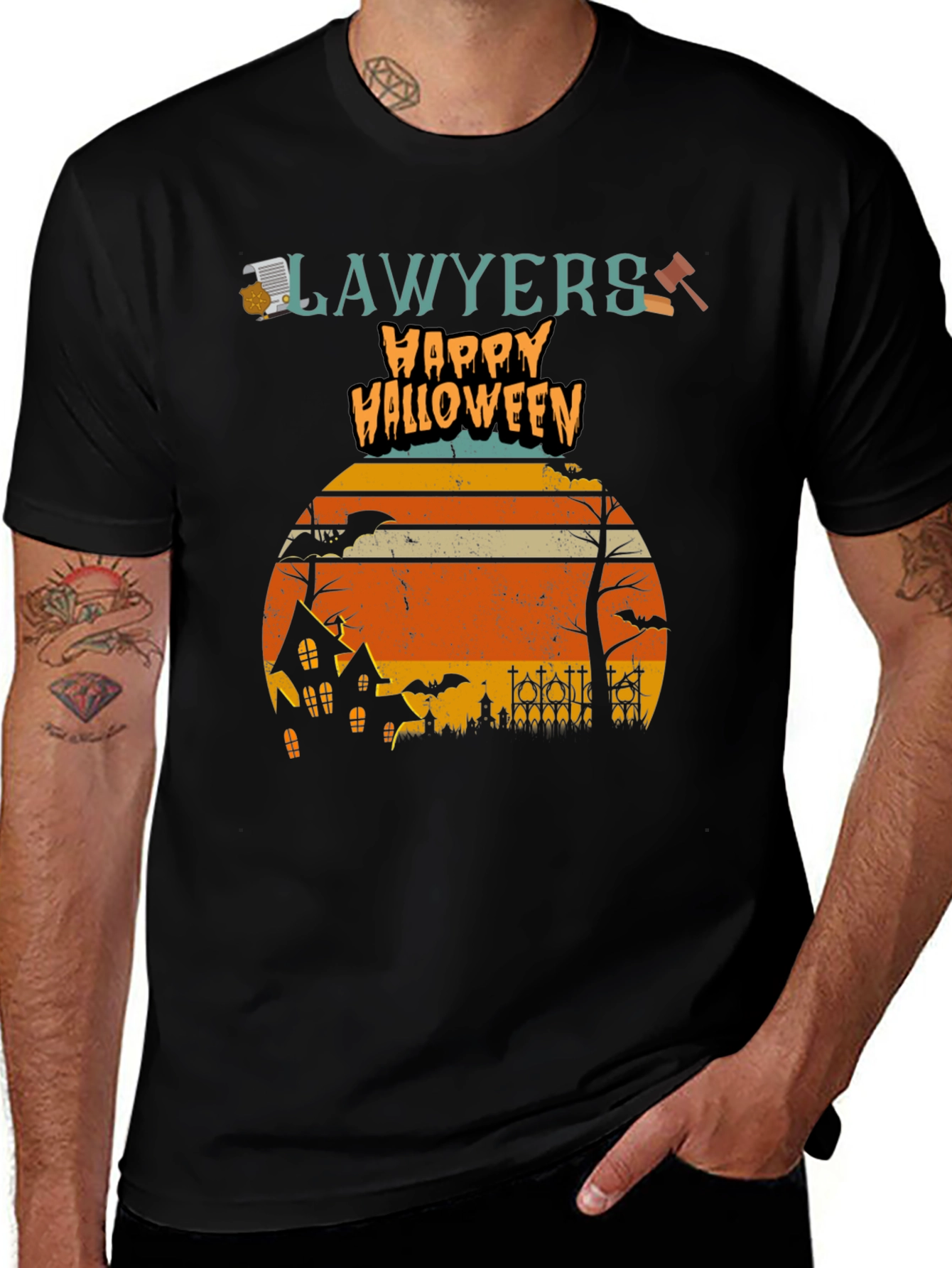 Lawyers Happy Halloween Graphic T-Shirt
