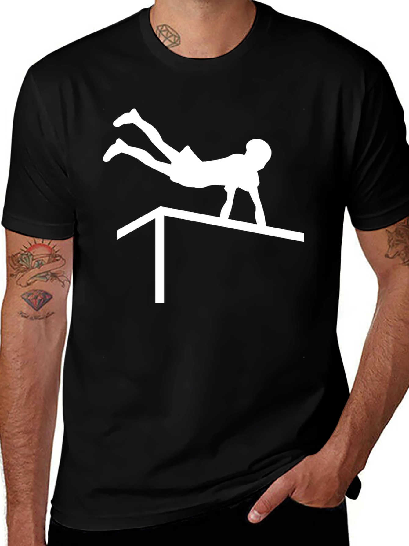 Variant 11 of Gymnast T-Shirt - Gymnastics Silhouette Tee