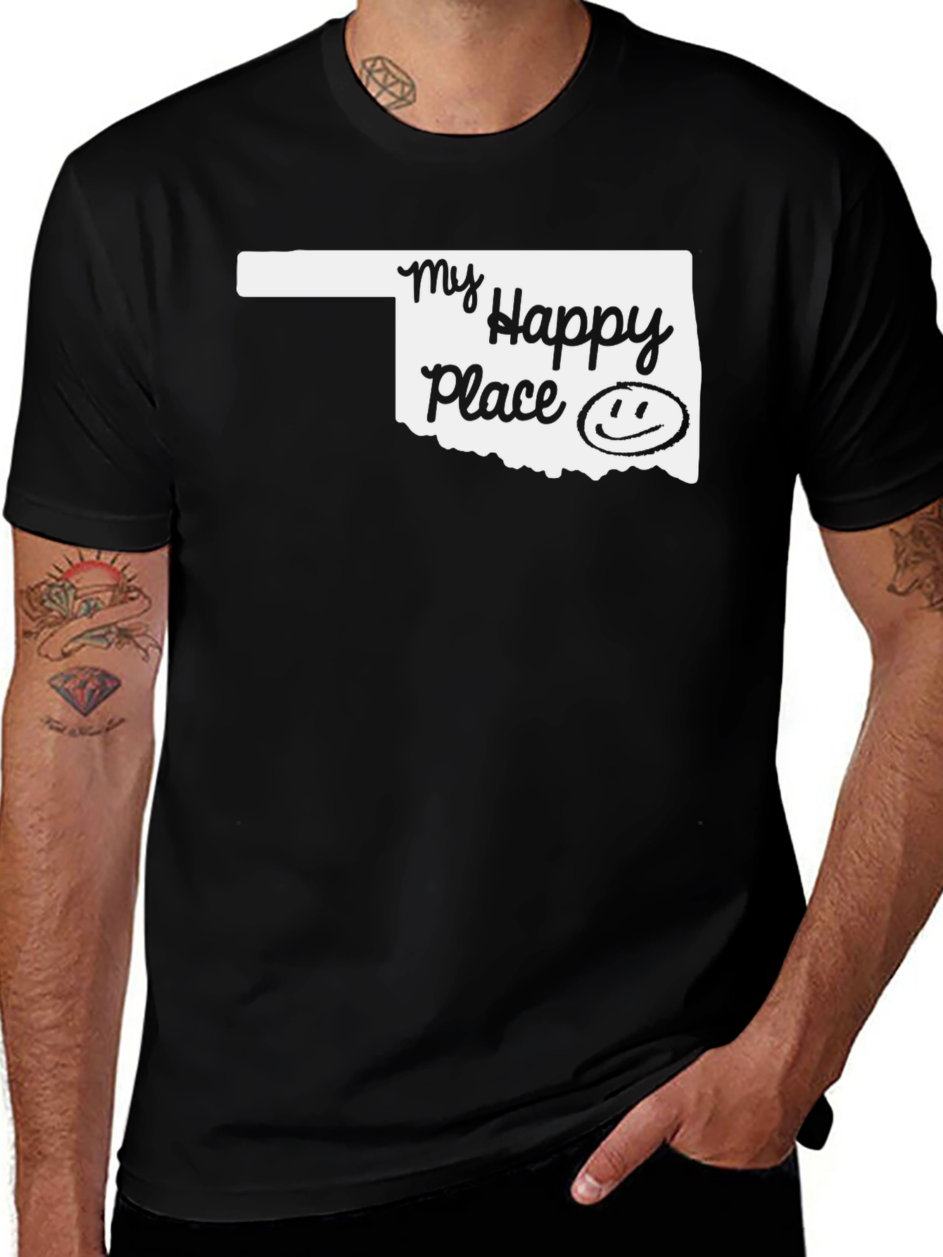My Happy Place Oklahoma Graphic Tee - Soft Cotton