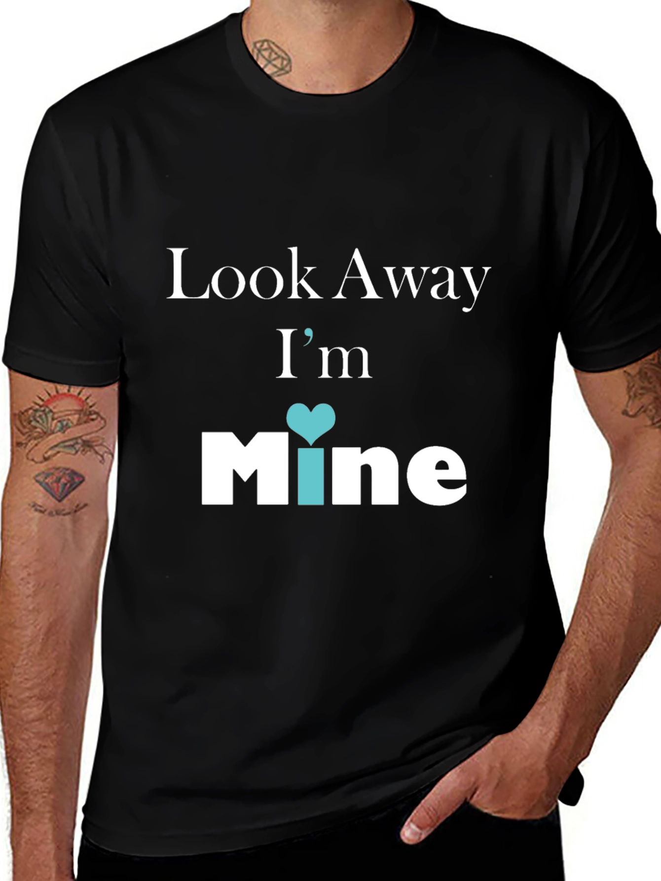 Variant 28 of Look Away I'm Mine Graphic Tee