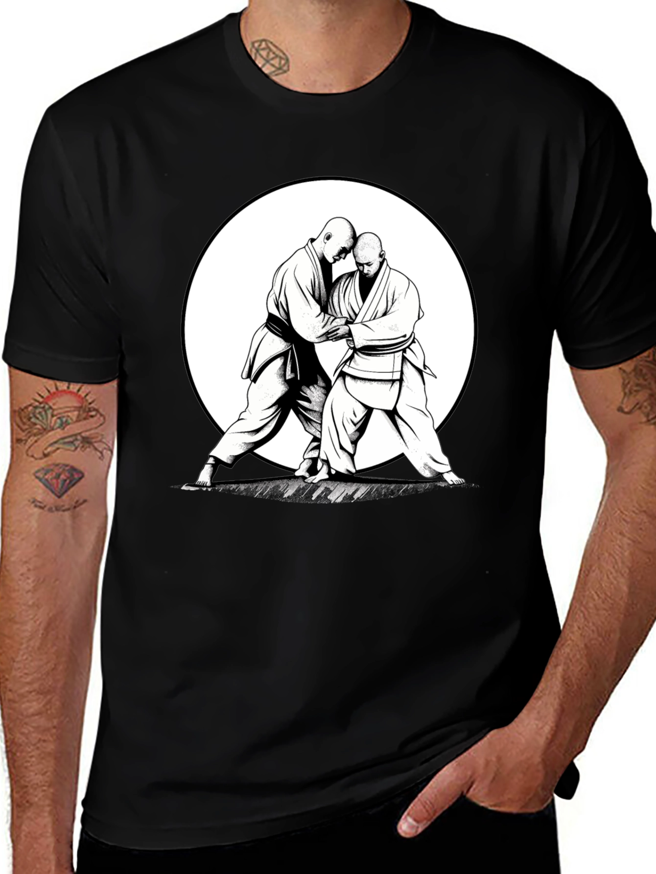 Variant 20 of Judo Black T-Shirt - Martial Arts Graphic Tee
