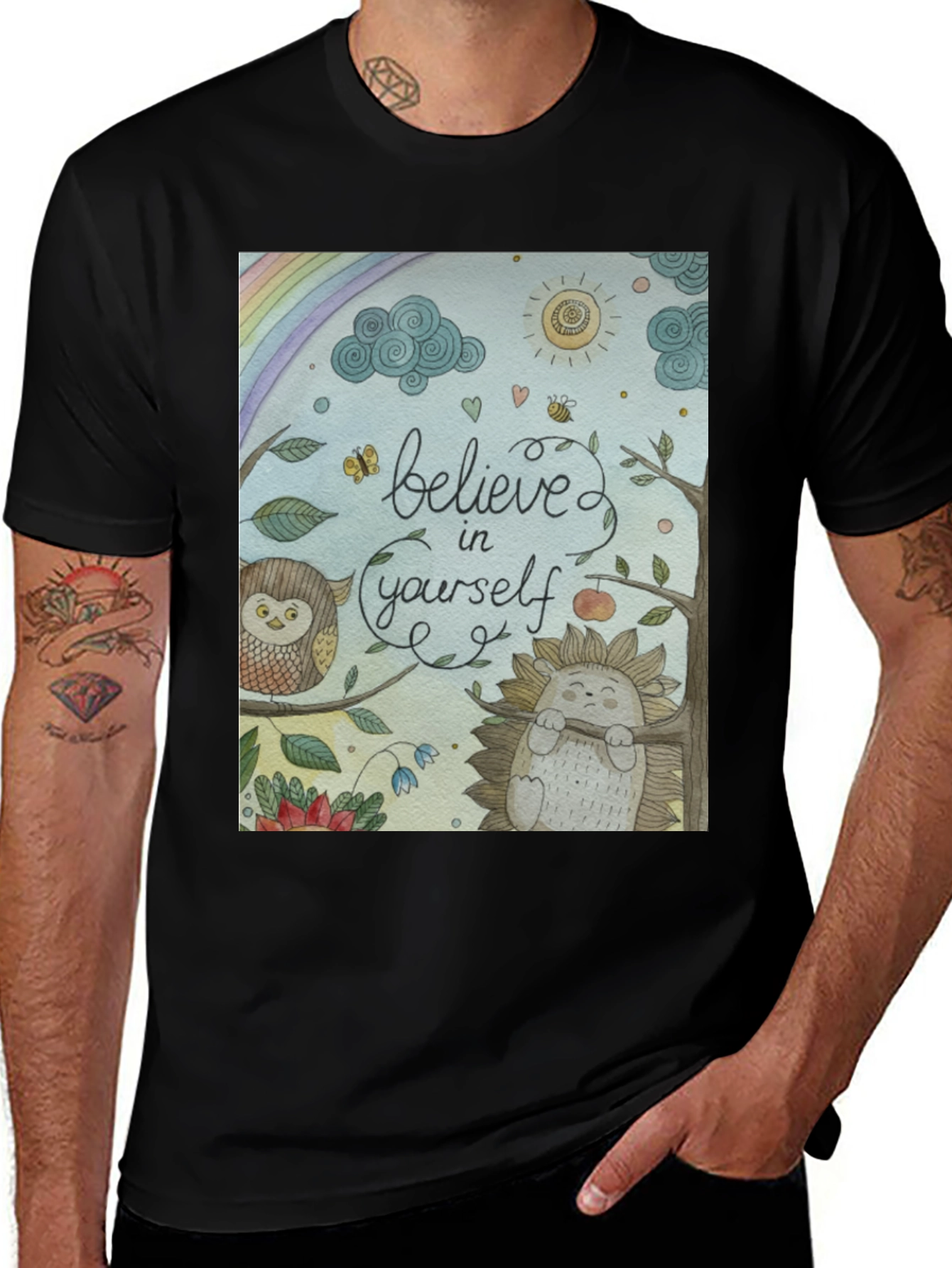 Variant 13 of Believe in Yourself T-Shirt - Positive Vibes