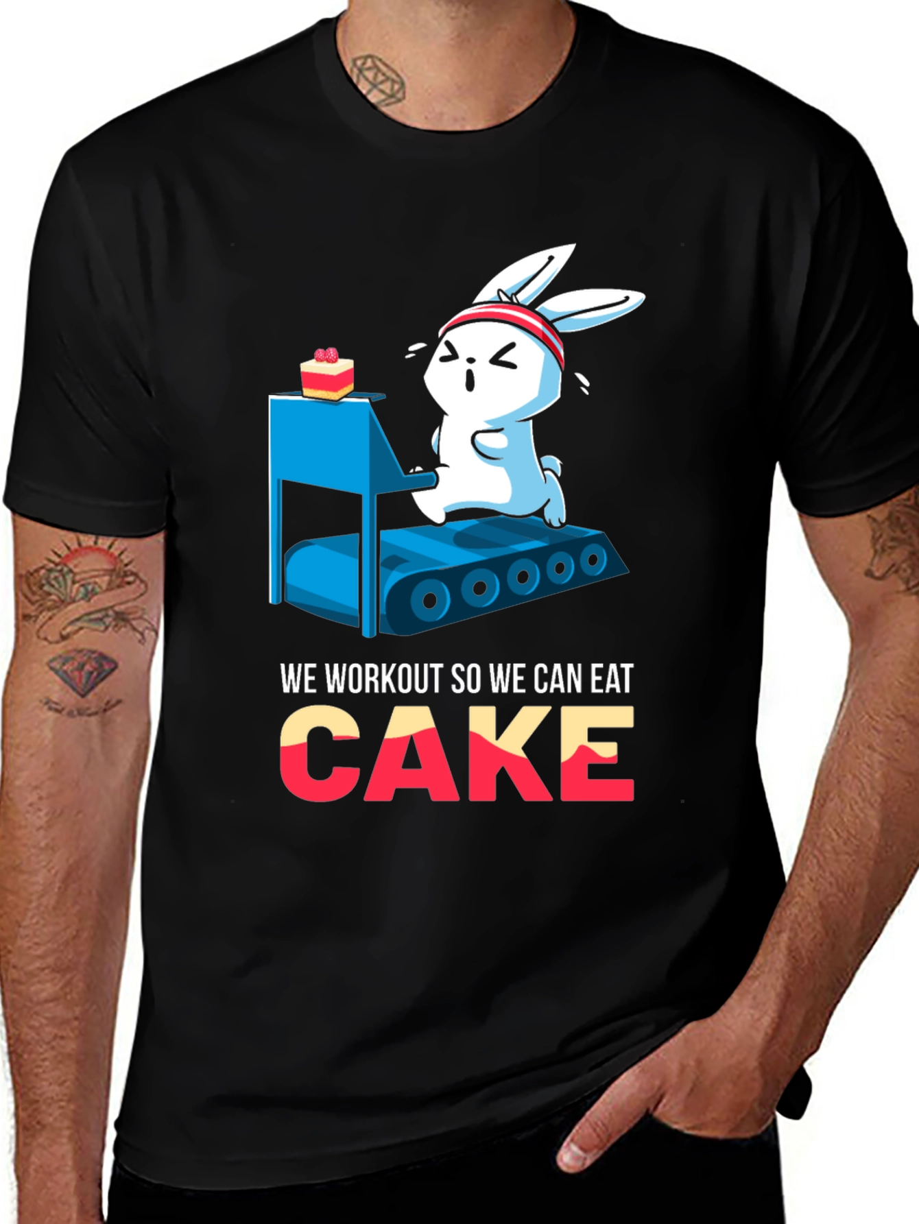 Variant 25 of Funny Workout Cake T-Shirt