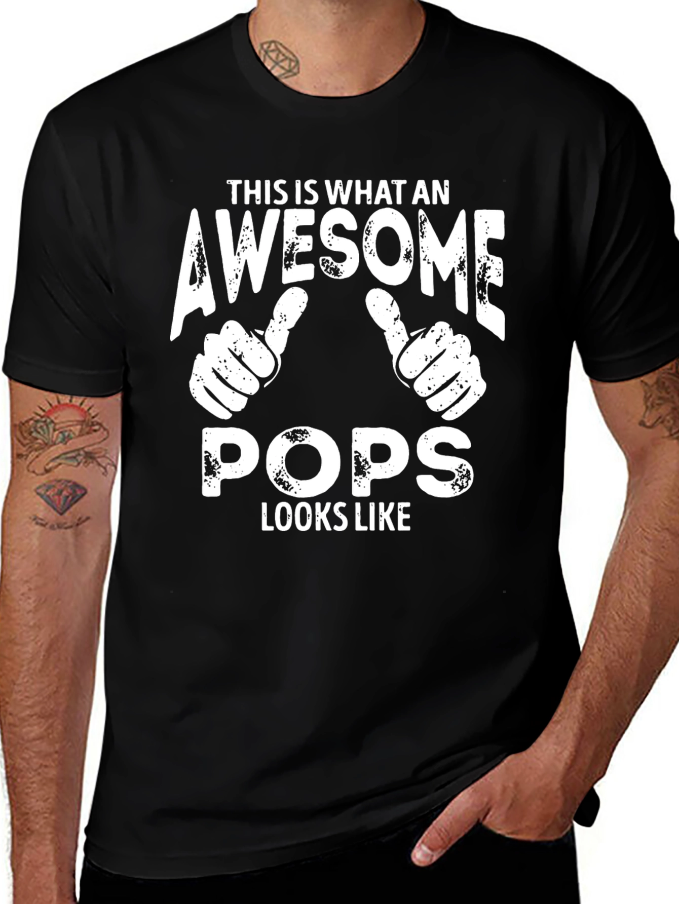 Awesome Pops T-Shirt - Father's Day Gift