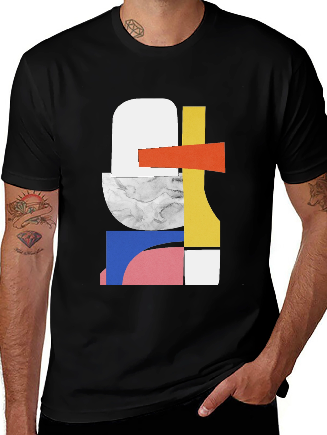Variant 13 of Abstract Geometric Art T-Shirt - Modern Style