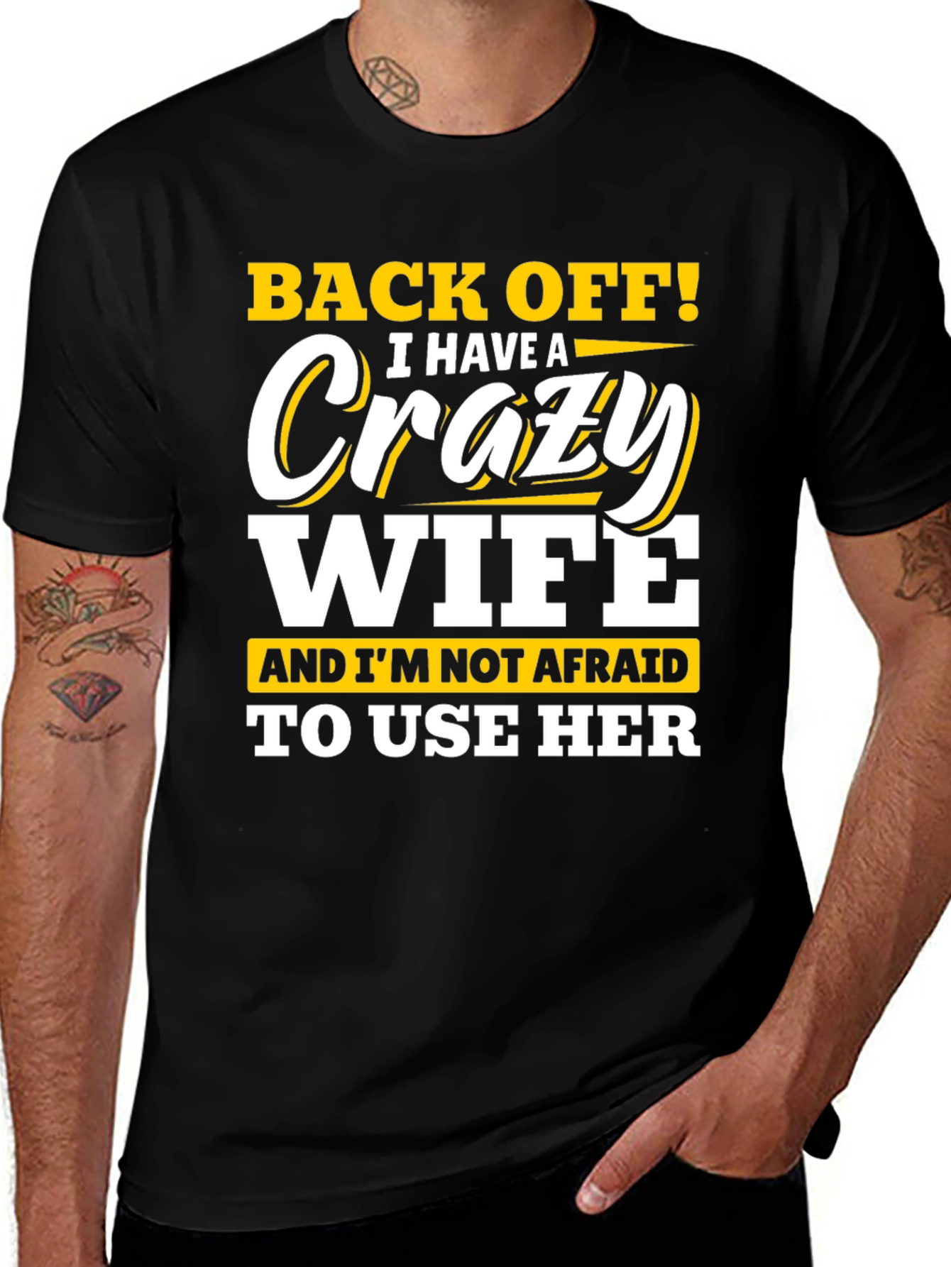 Variant 30 of Crazy Wife T-Shirt - Funny Husband Tee