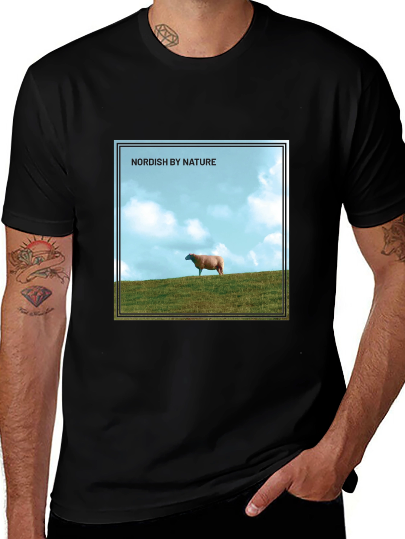 Variant 29 of Nordish By Nature Graphic T-Shirt - Black
