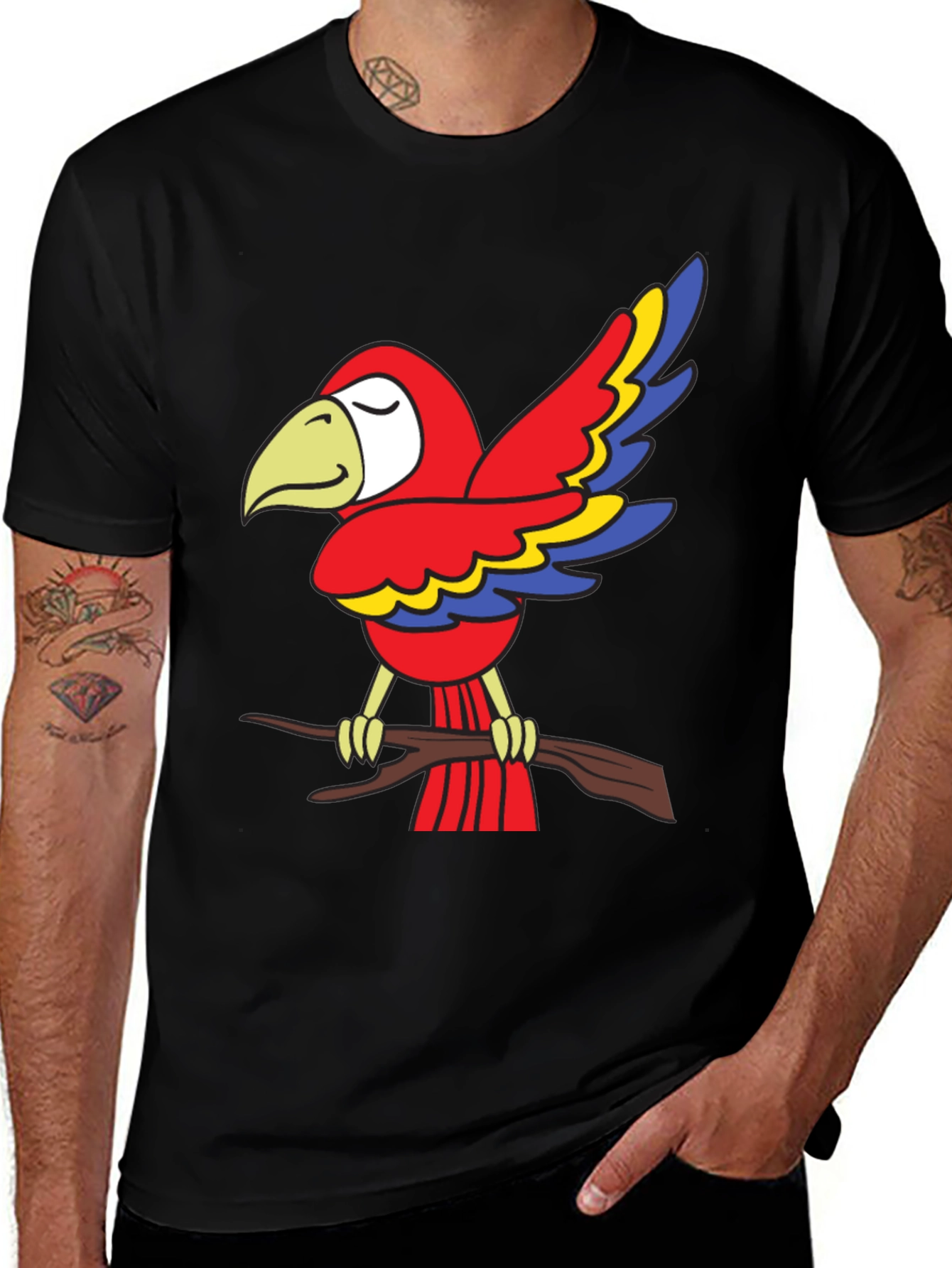 Variant 10 of Parrot Graphic Tee - Bird Lover's T-Shirt