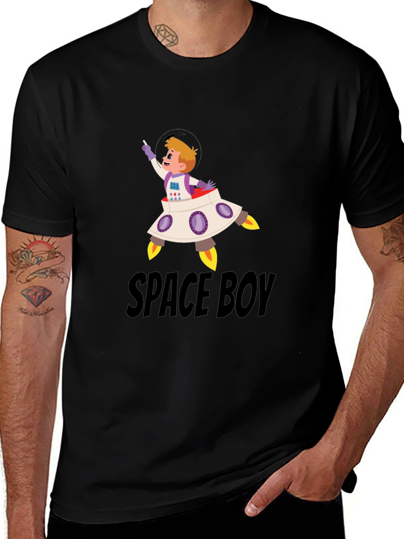 Variant 24 of Space Boy T-Shirt - Fun Kids Design