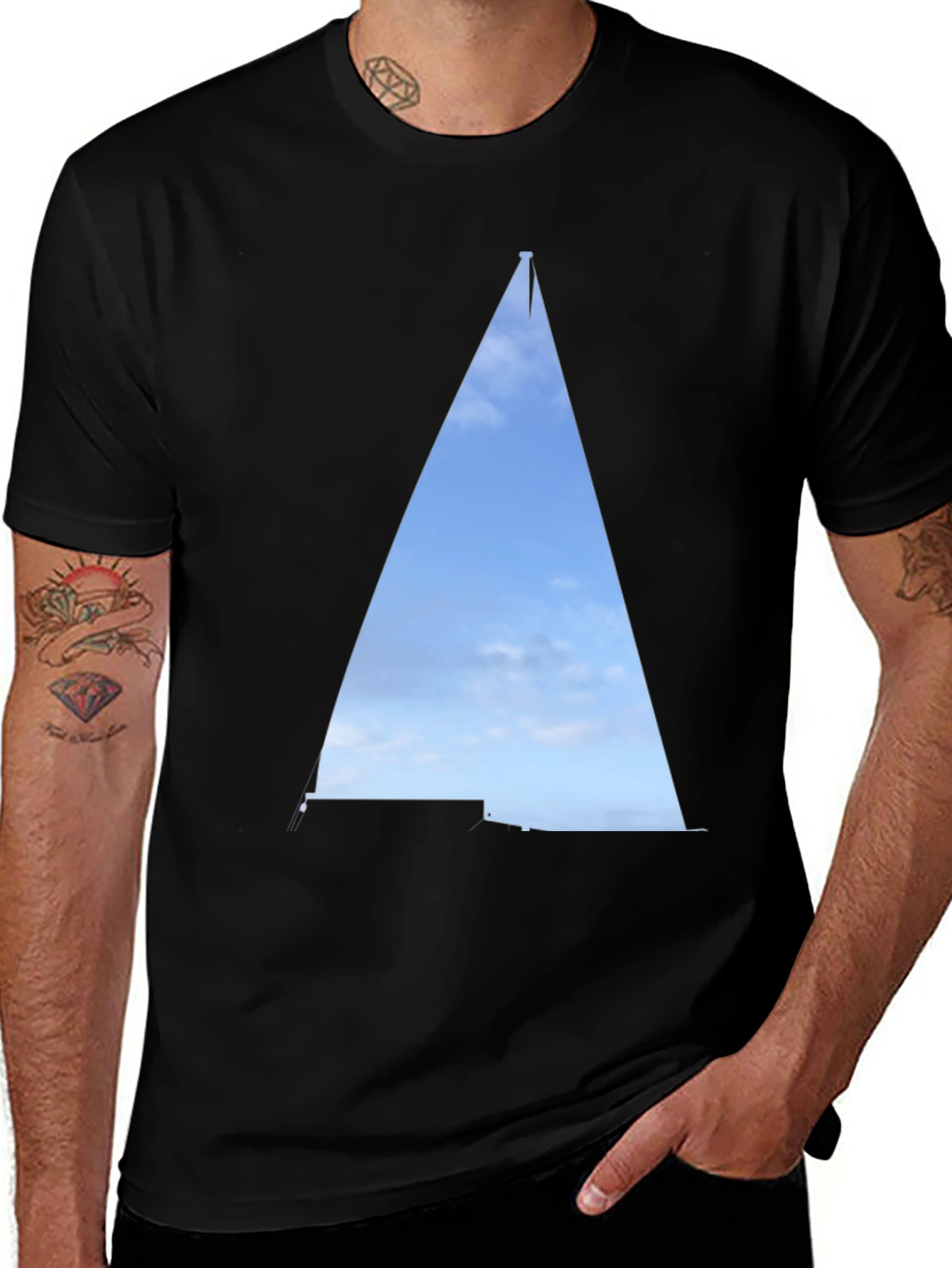 Variant 6 of Sailboat Sky Graphic Tee - Unique Design