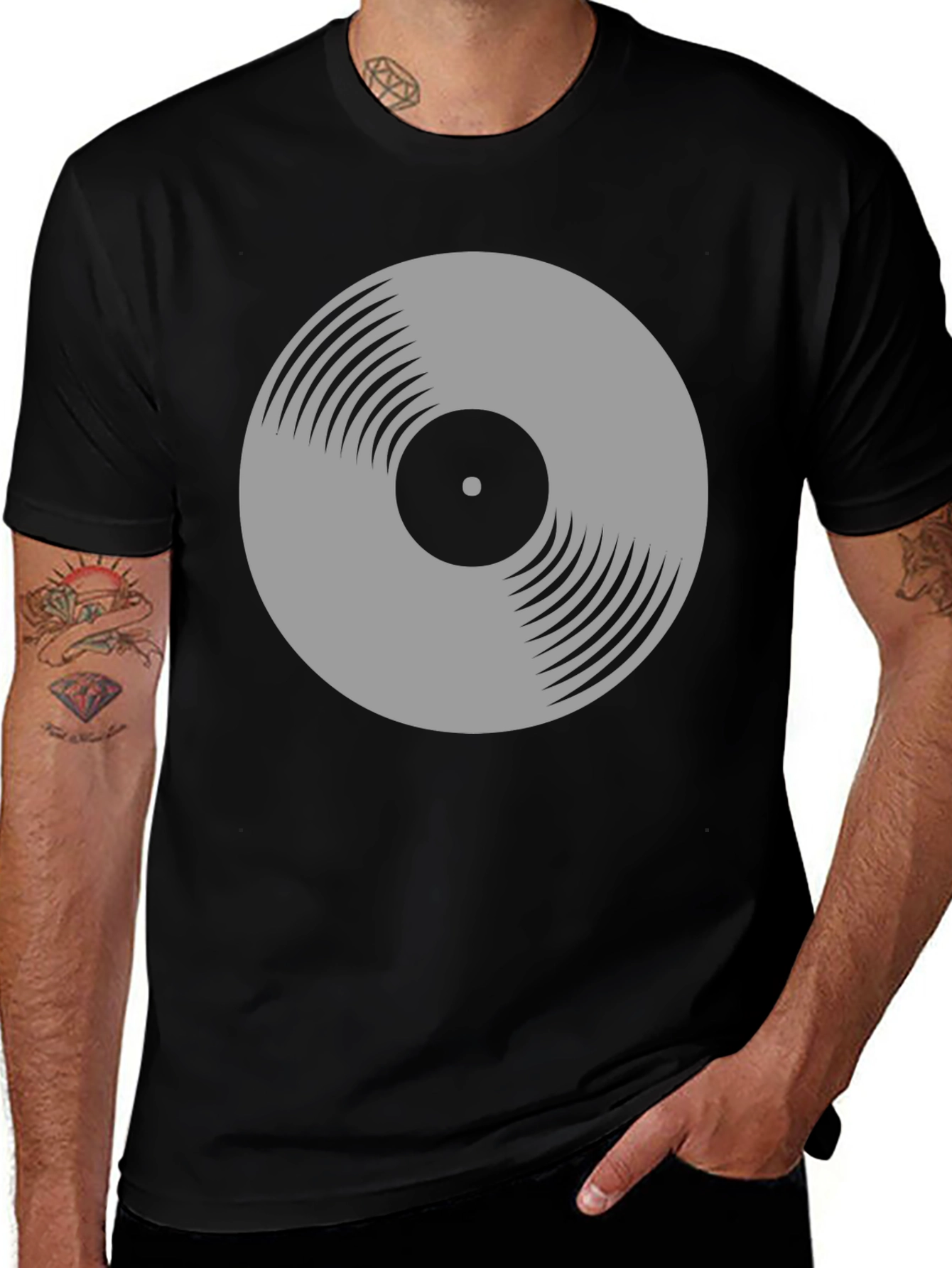 Variant 30 of Retro Vinyl Record Graphic T-Shirt - Classic Music Lover Tee