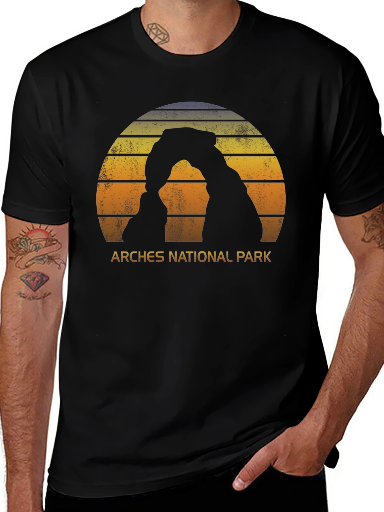 Variant 17 of Arches National Park Retro T-Shirt