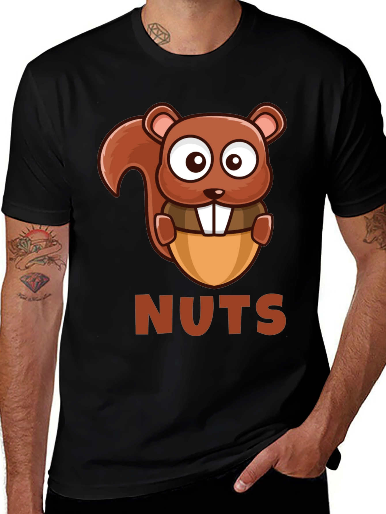 Funny Squirrel NUTS T-Shirt - Cartoon Animal Tee