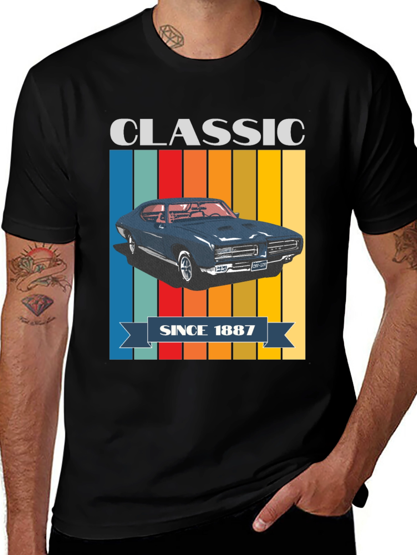 Variant 5 of Classic Since 1887 Car T-Shirt