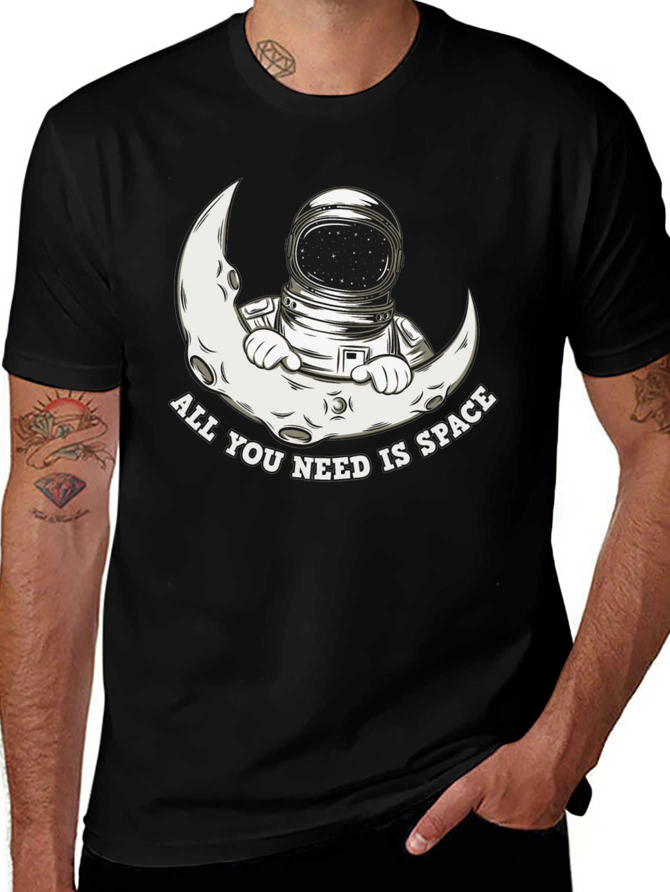Variant 8 of Astronaut Moon Space T-Shirt