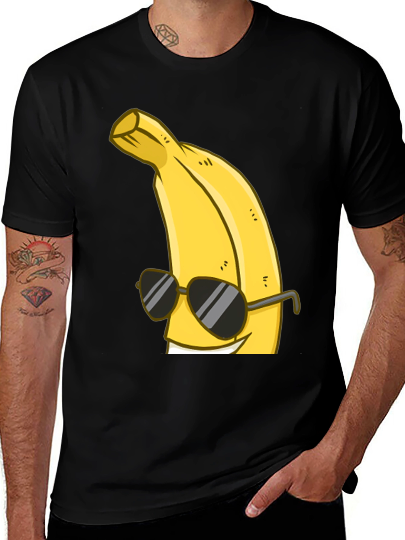 Variant 22 of Cool Banana Graphic T-Shirt - Black