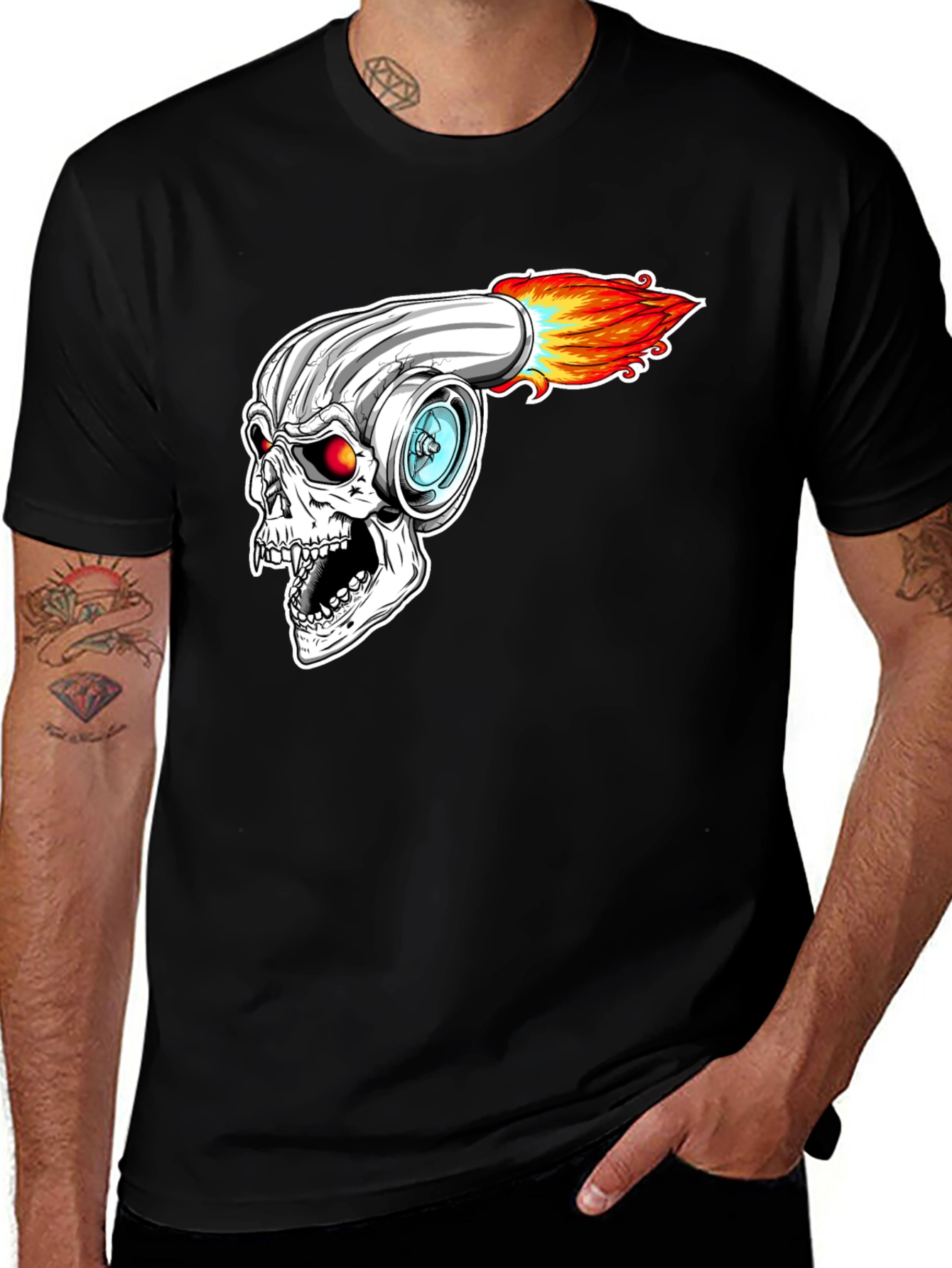 Variant 17 of Skull Turbo T-Shirt