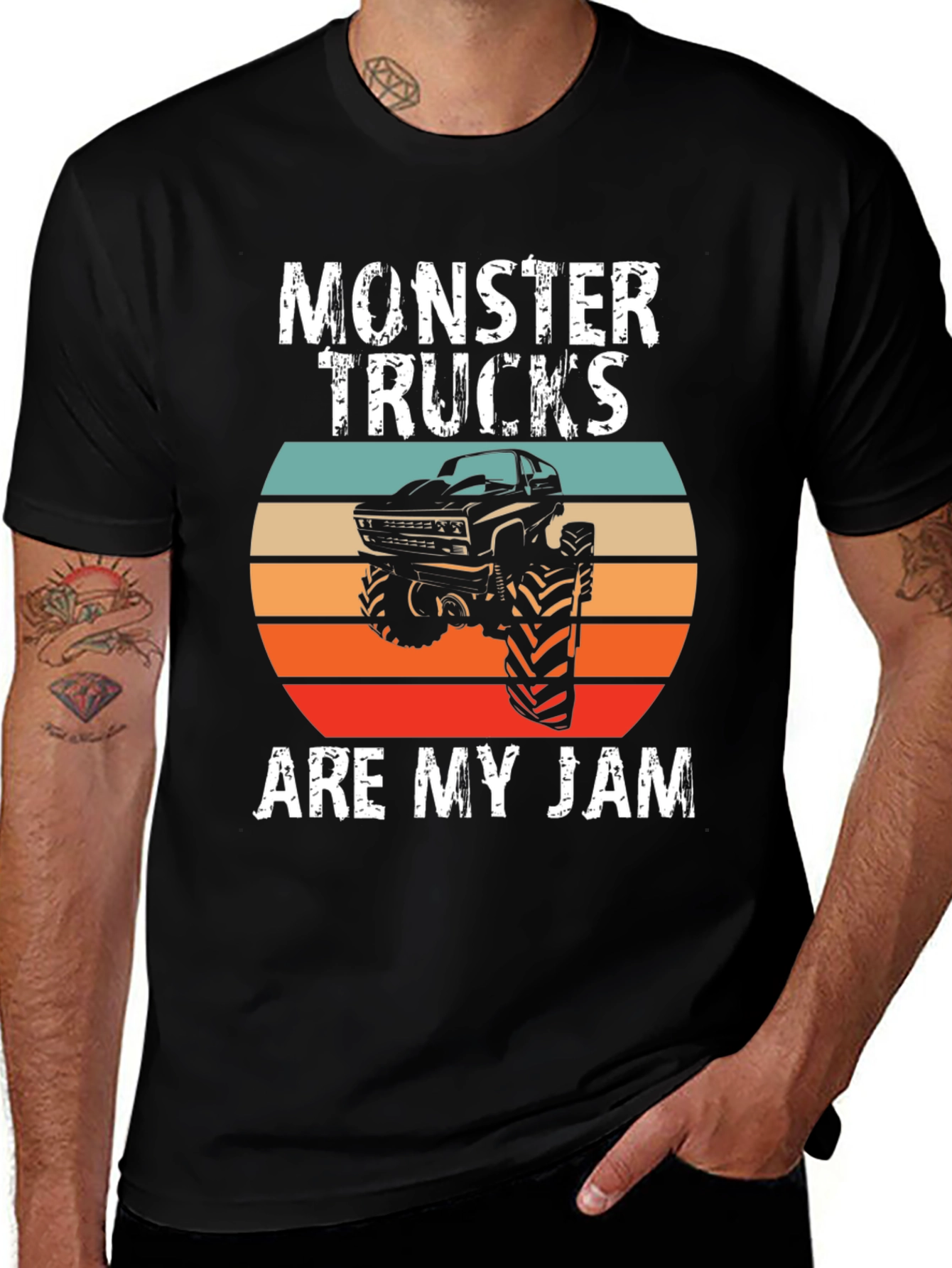 Variant 17 of Monster Trucks Are My Jam Graphic Tee