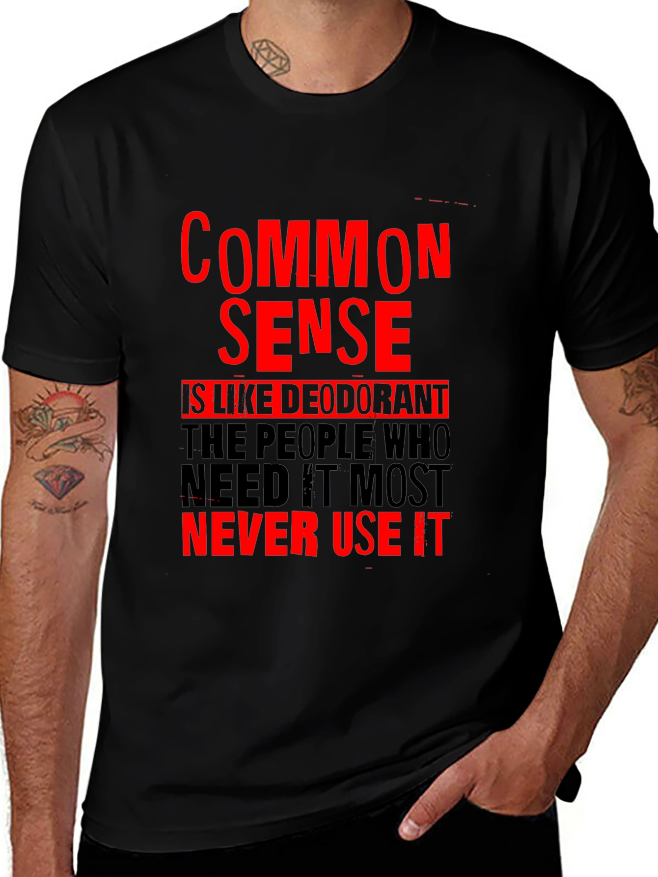 Variant 29 of Common Sense Deodorant T-Shirt