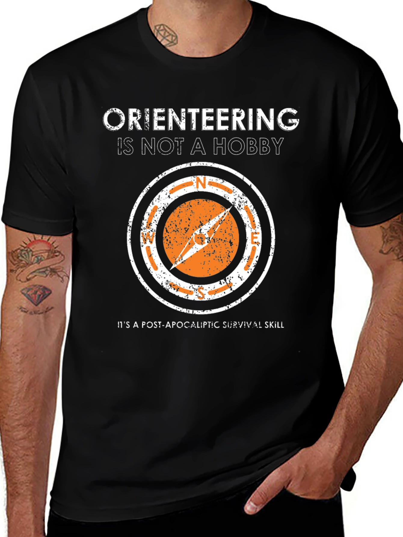 Orienteering Survival Skill Graphic Tee