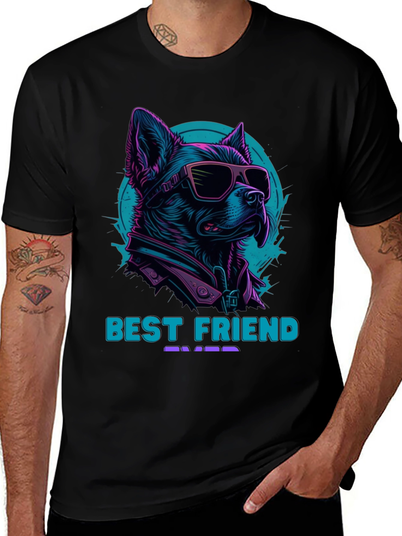 Variant 26 of Best Friend Ever T-Shirt - Cool Dog Design