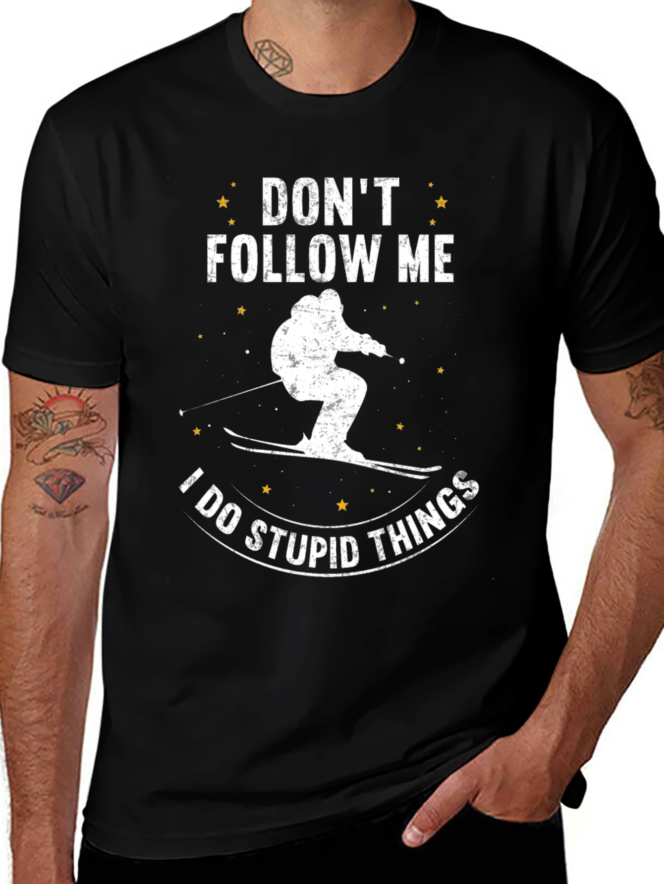 Variant 20 of Don't Follow Me Ski T-Shirt