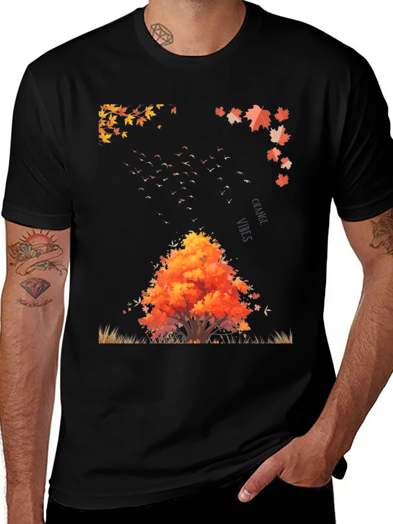 Variant 26 of Autumn Tree Graphic Tee - Stylish Fall Fashion