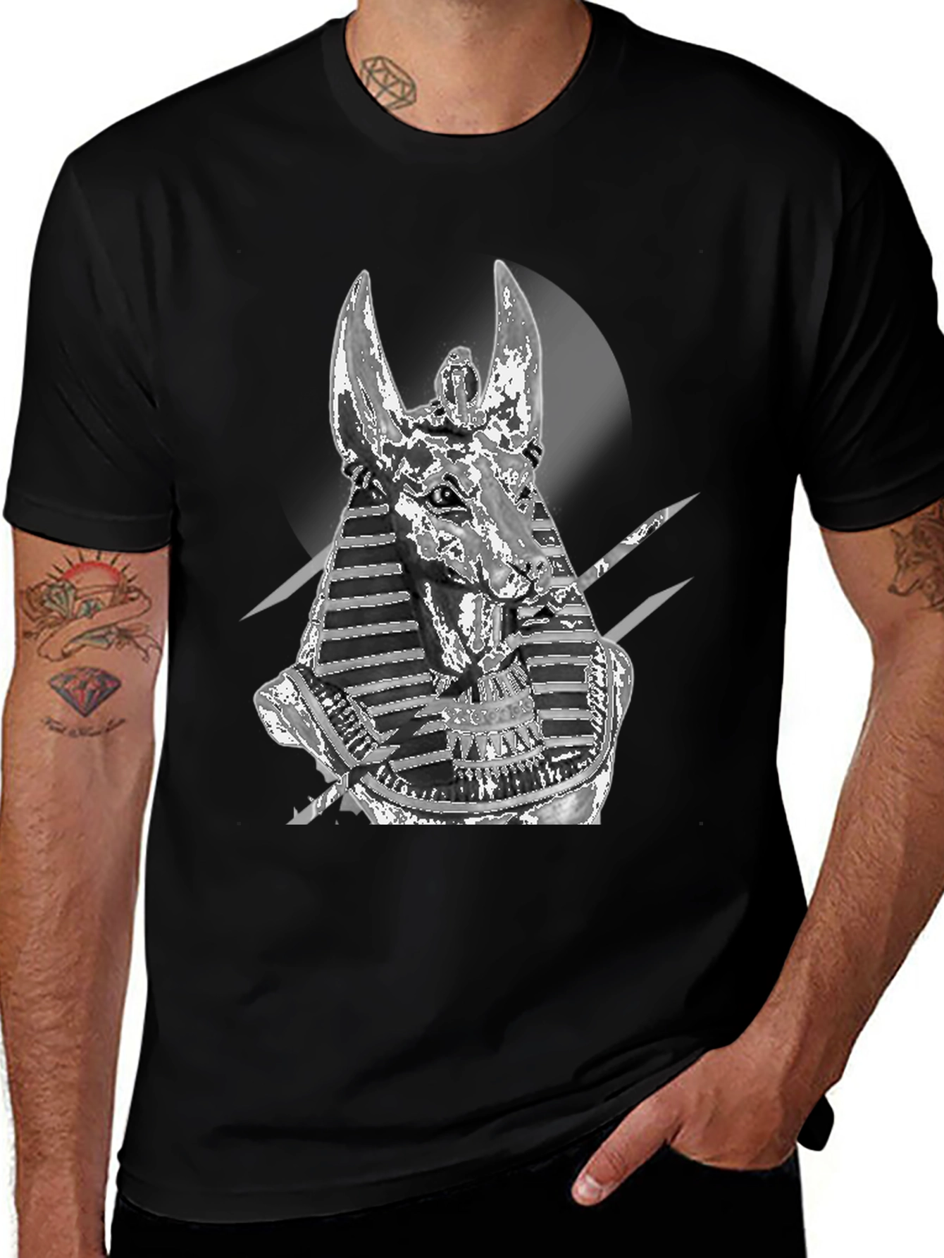 Anubis Graphic T-Shirt - Egyptian God Design