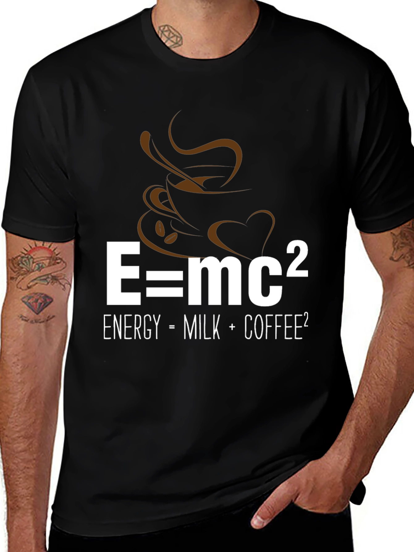 Variant 11 of E=mc2 Coffee Lover T-Shirt