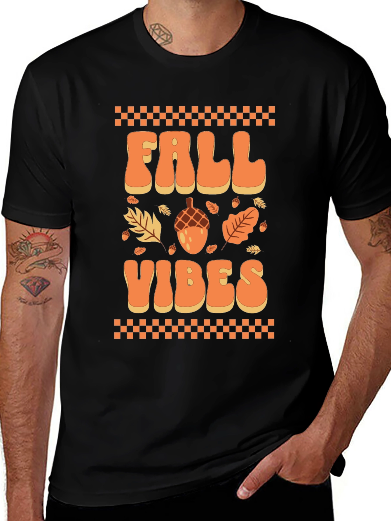 Variant 28 of Fall Vibes Graphic Tee - Autumn Themed Shirt