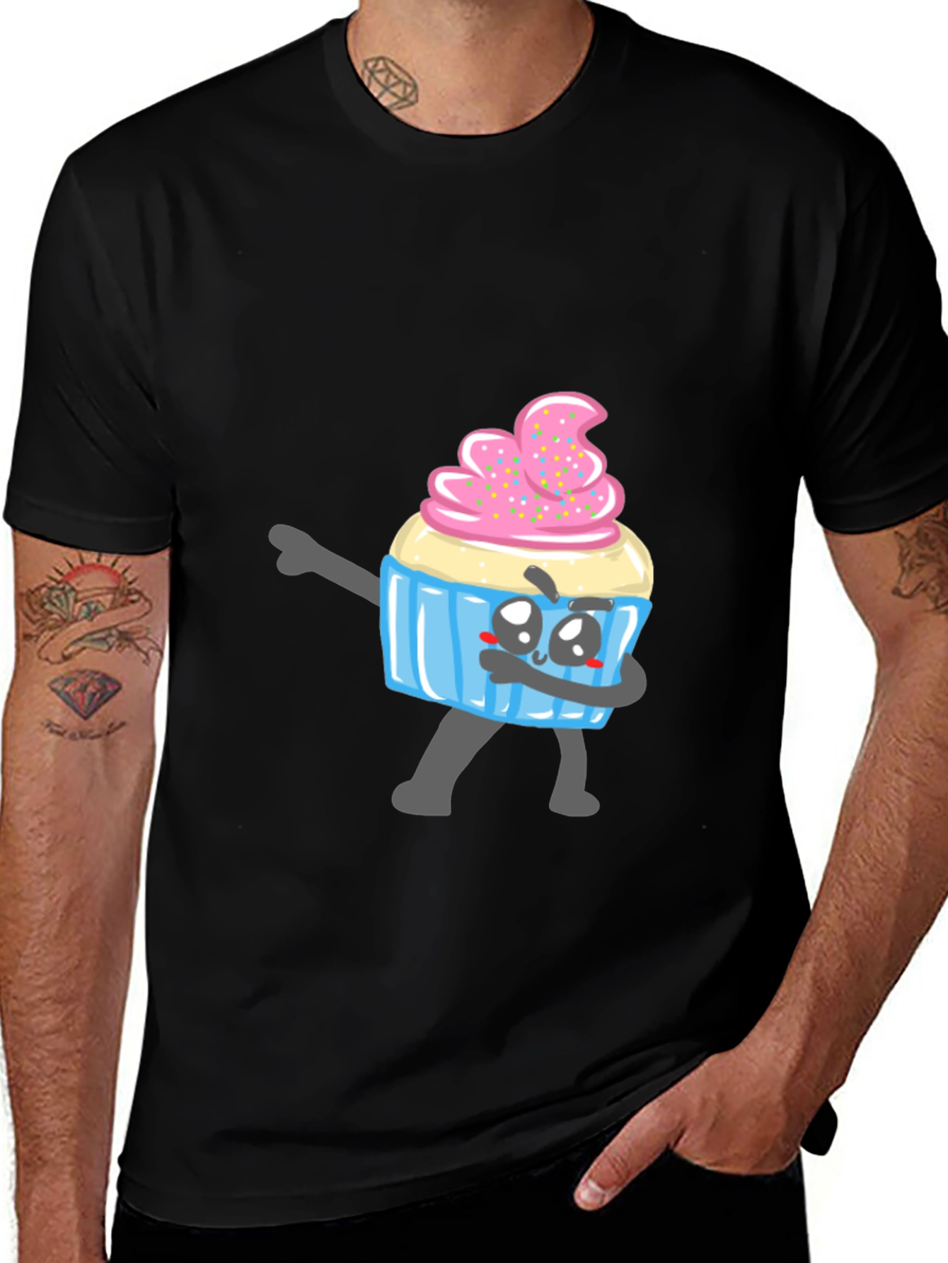Variant 7 of Cupcake Dabbing T-Shirt - Novelty Graphic Tee
