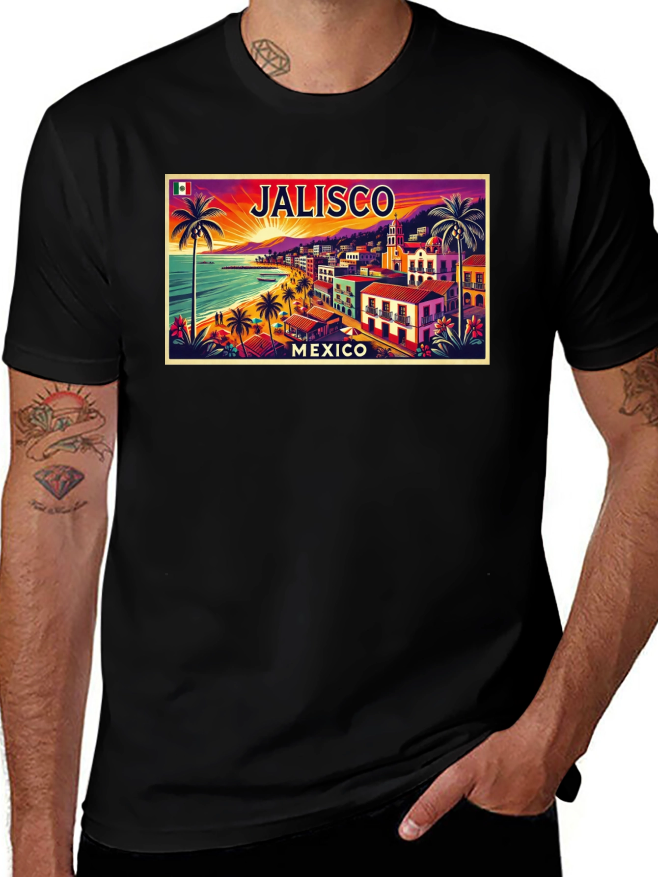 Jalisco Mexico Souvenir Graphic T-Shirt