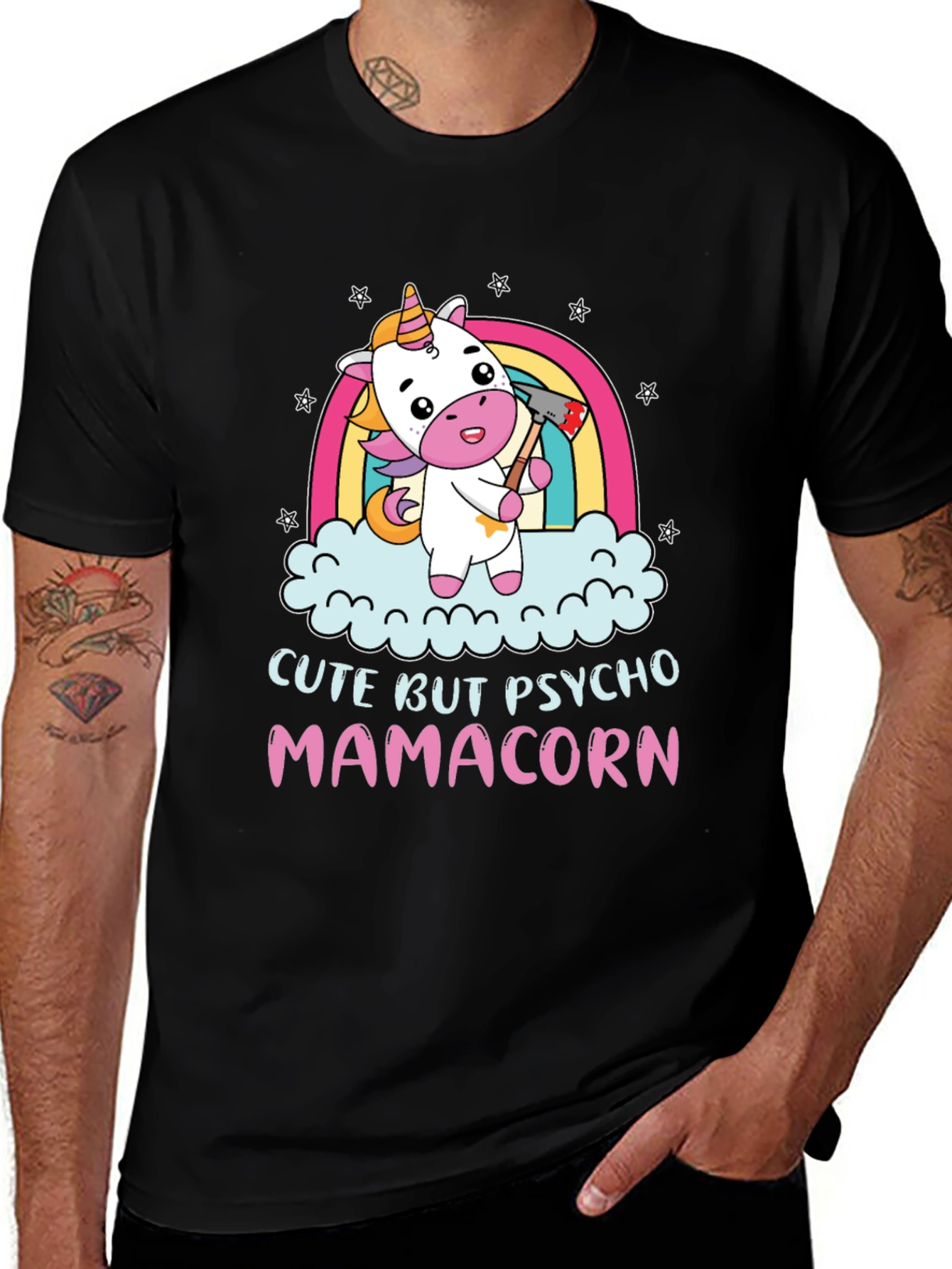 Variant 28 of Cute But Psycho Mamacorn Graphic T-Shirt
