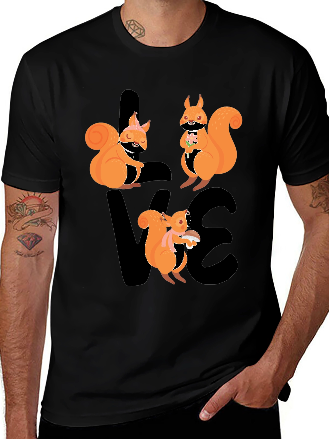 Variant 23 of Squirrel LOVE Graphic Tee