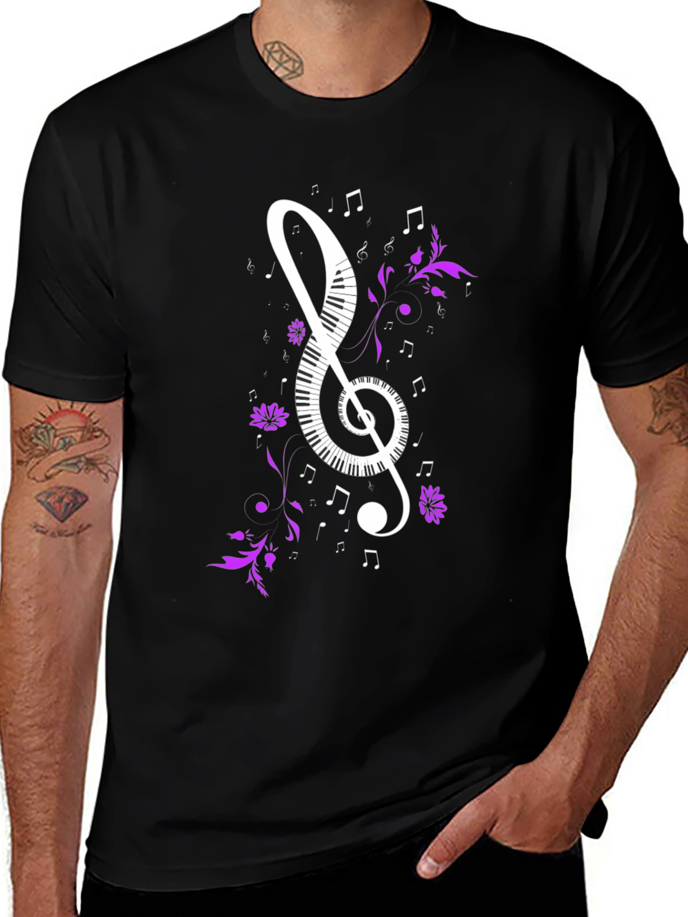 Variant 24 of Musical Treble Clef T-Shirt