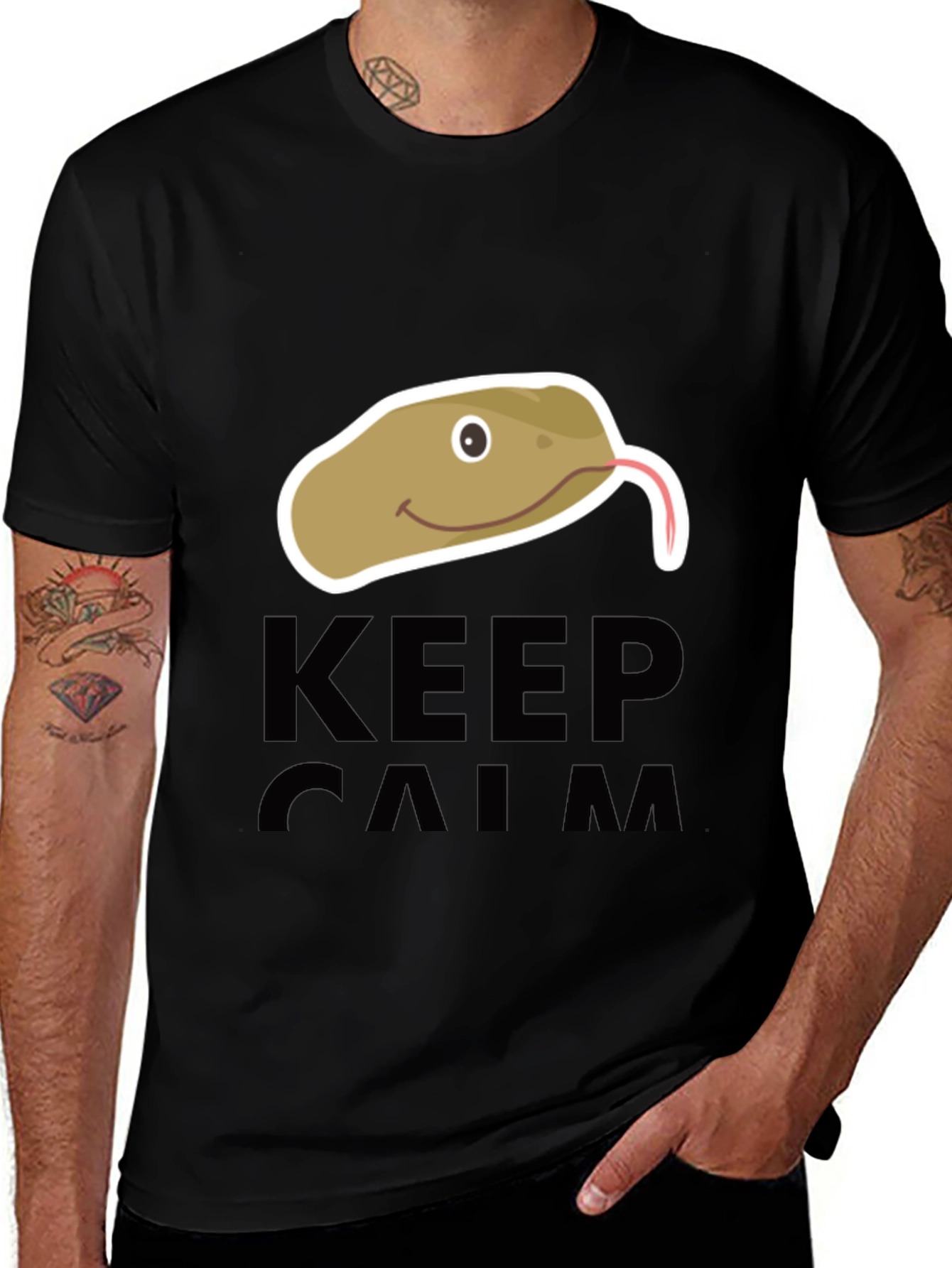 Variant 16 of Keep Calm Snake Humor T-Shirt