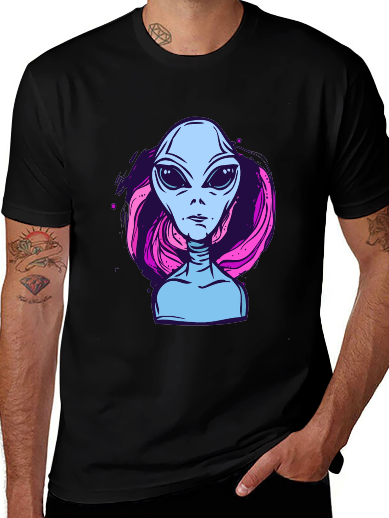 Variant 22 of Alien Graphic Tee - Retro Style