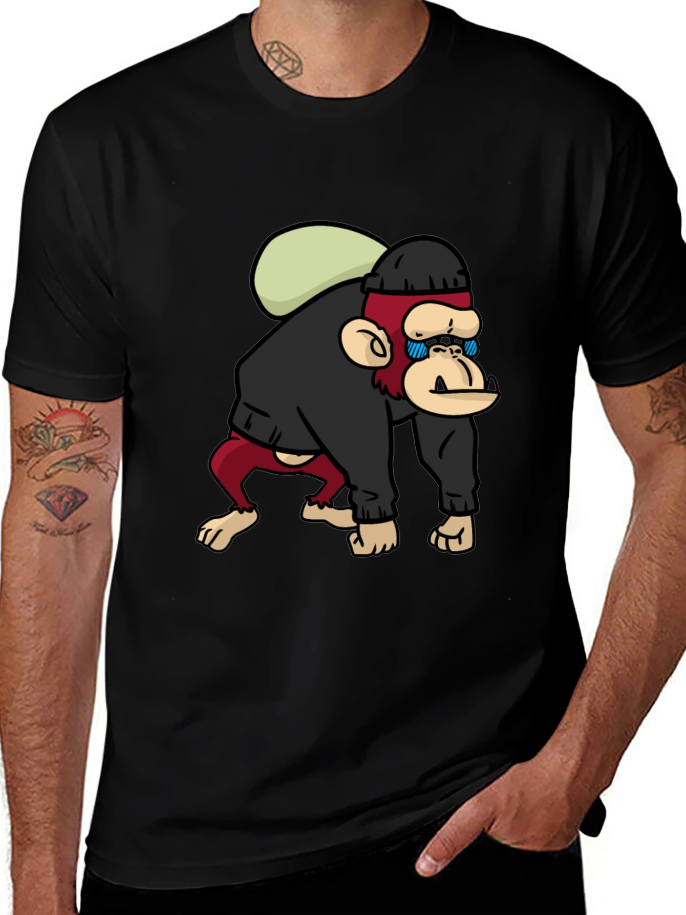 Variant 12 of Ape Thief T-Shirt - Novelty Graphic Tee
