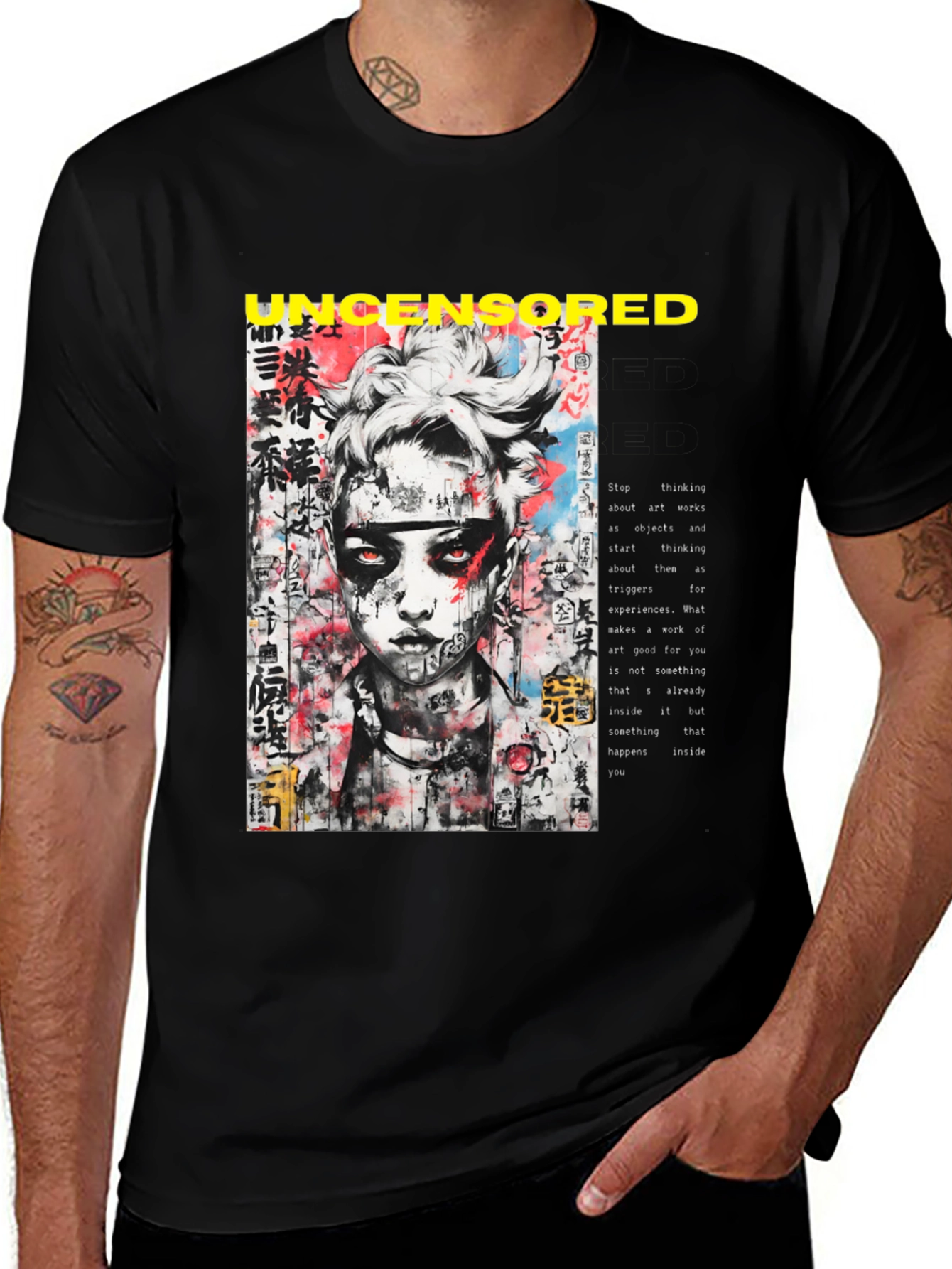 Variant 29 of Uncensored Graphic Tee - Edgy Streetwear
