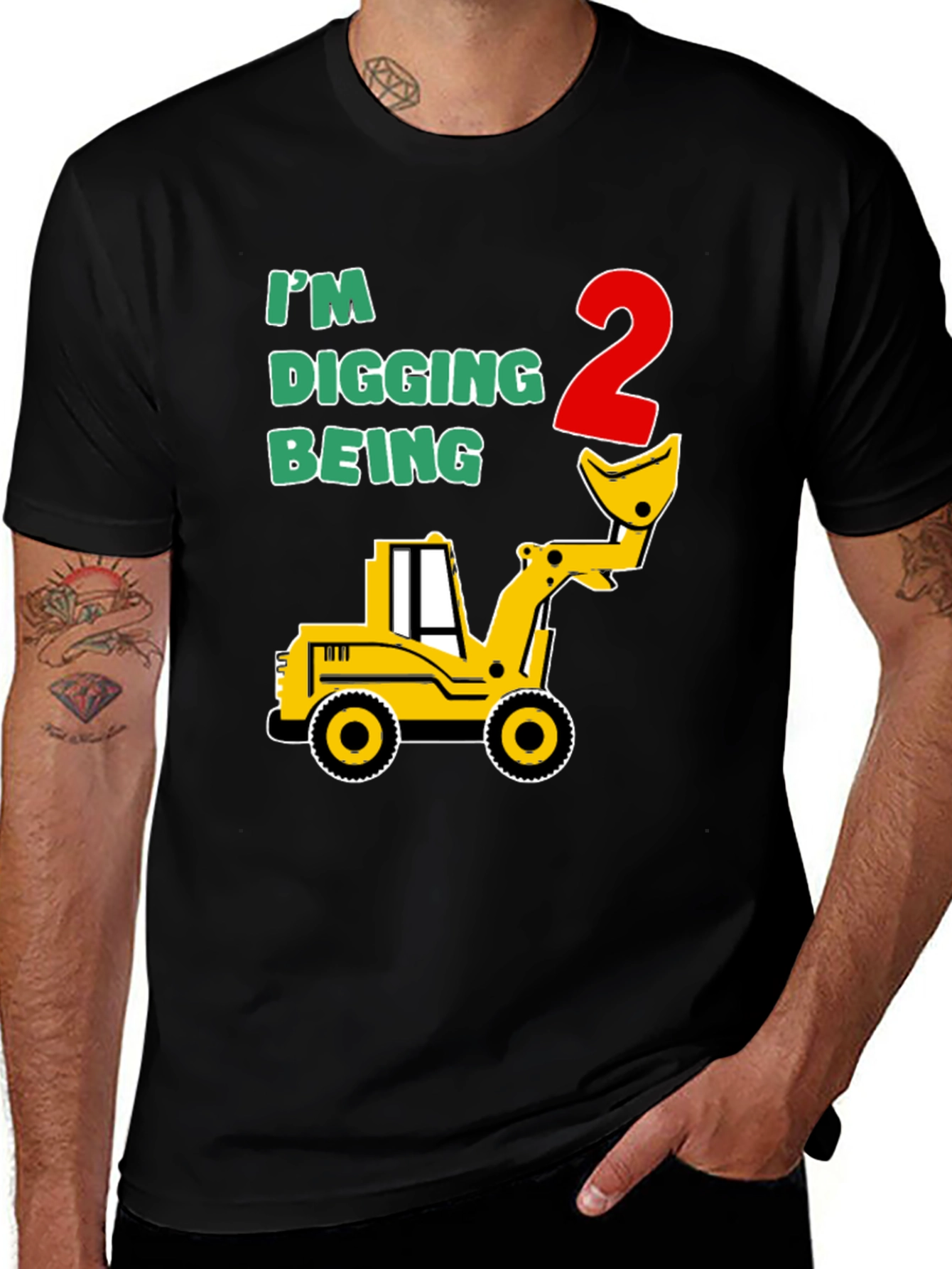 I'm Digging Being 2 - Boy's Birthday T-Shirt