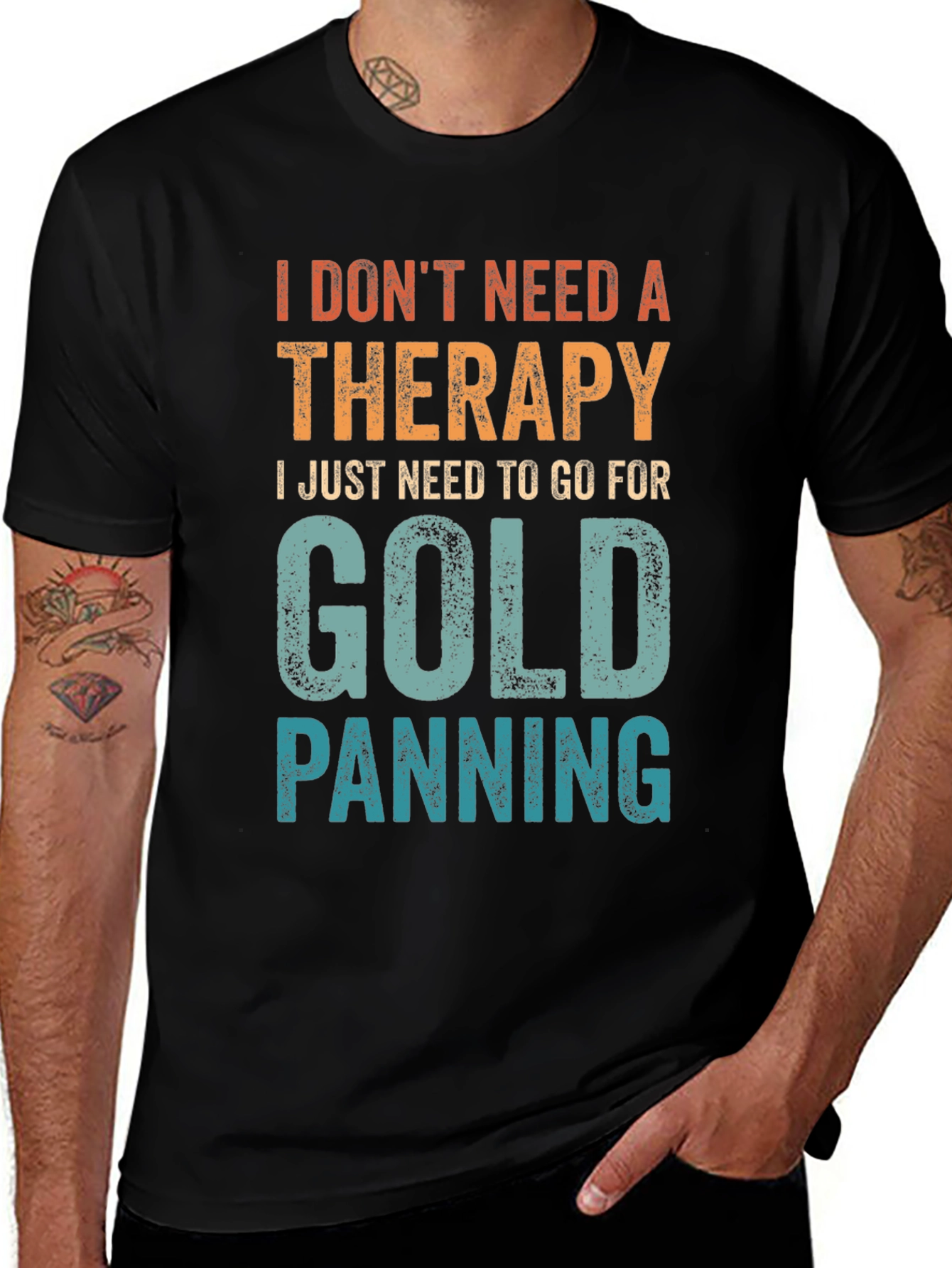 Variant 18 of Gold Panning Therapy Tee - Funny Hobby T-Shirt