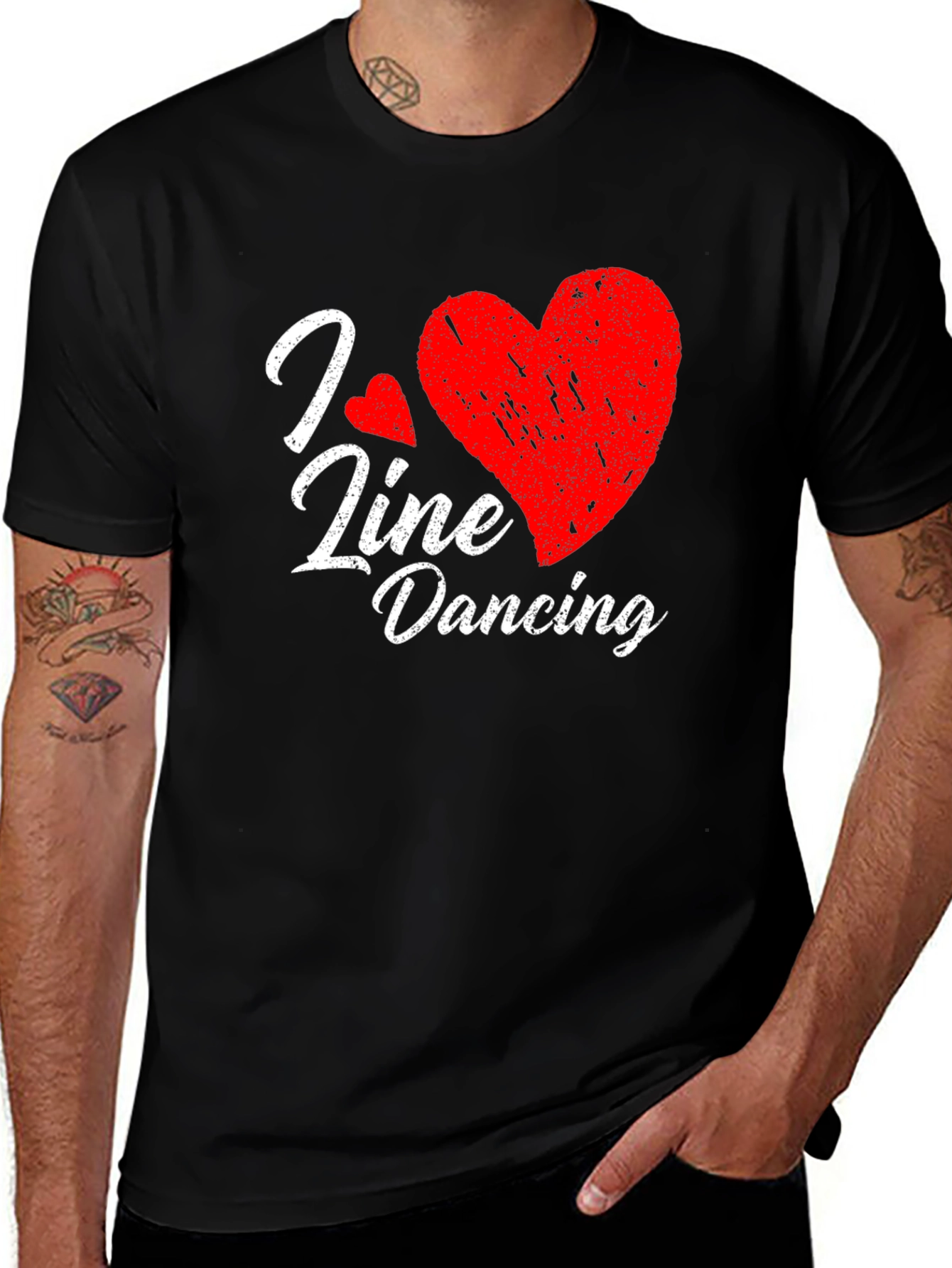 Variant 8 of I Love Line Dancing T-Shirt - Soft Cotton Tee