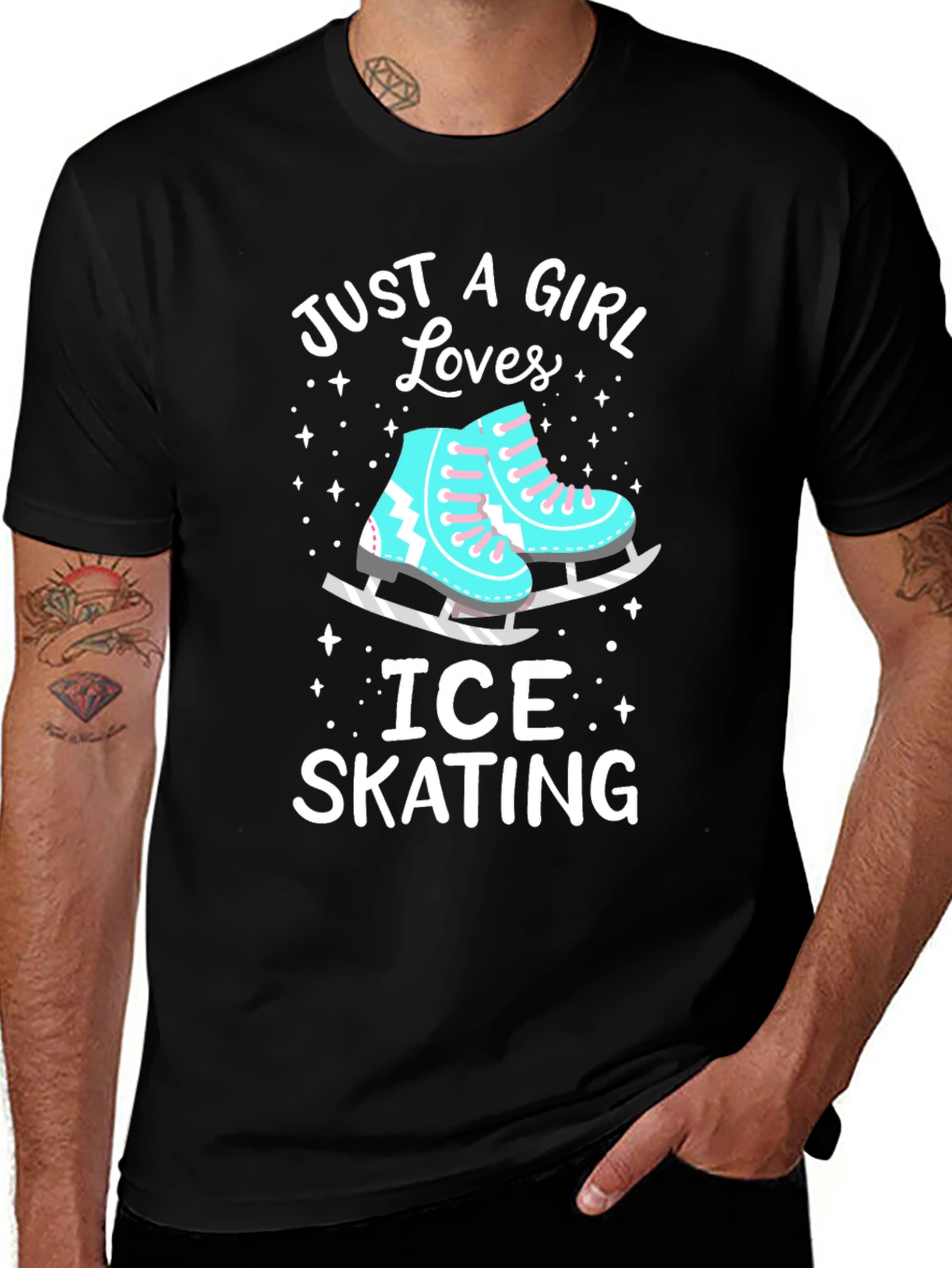 Variant 18 of Just A Girl Who Loves Ice Skating T-Shirt