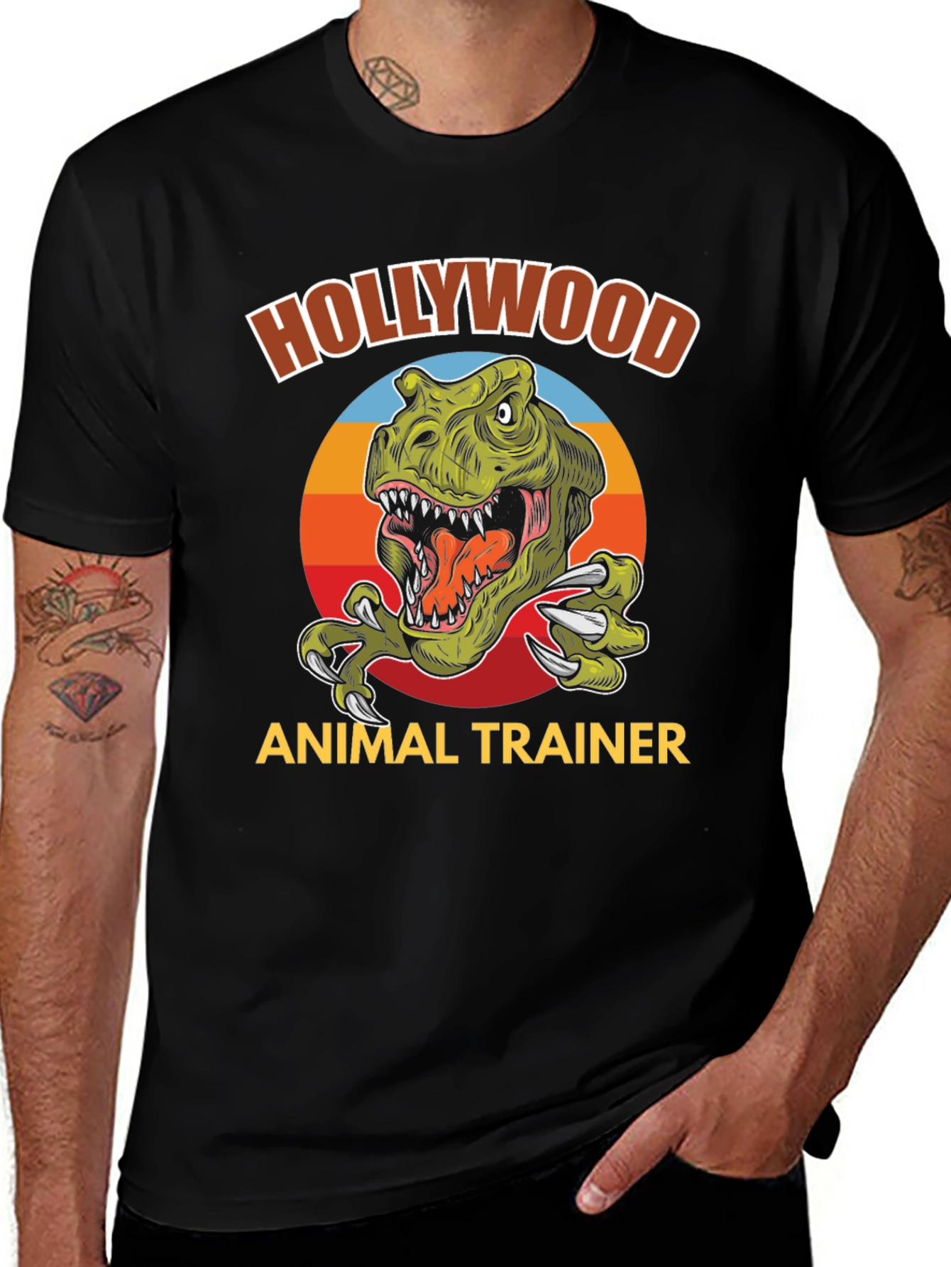 Hollywood Animal Trainer T-Shirt - Dinosaur Design